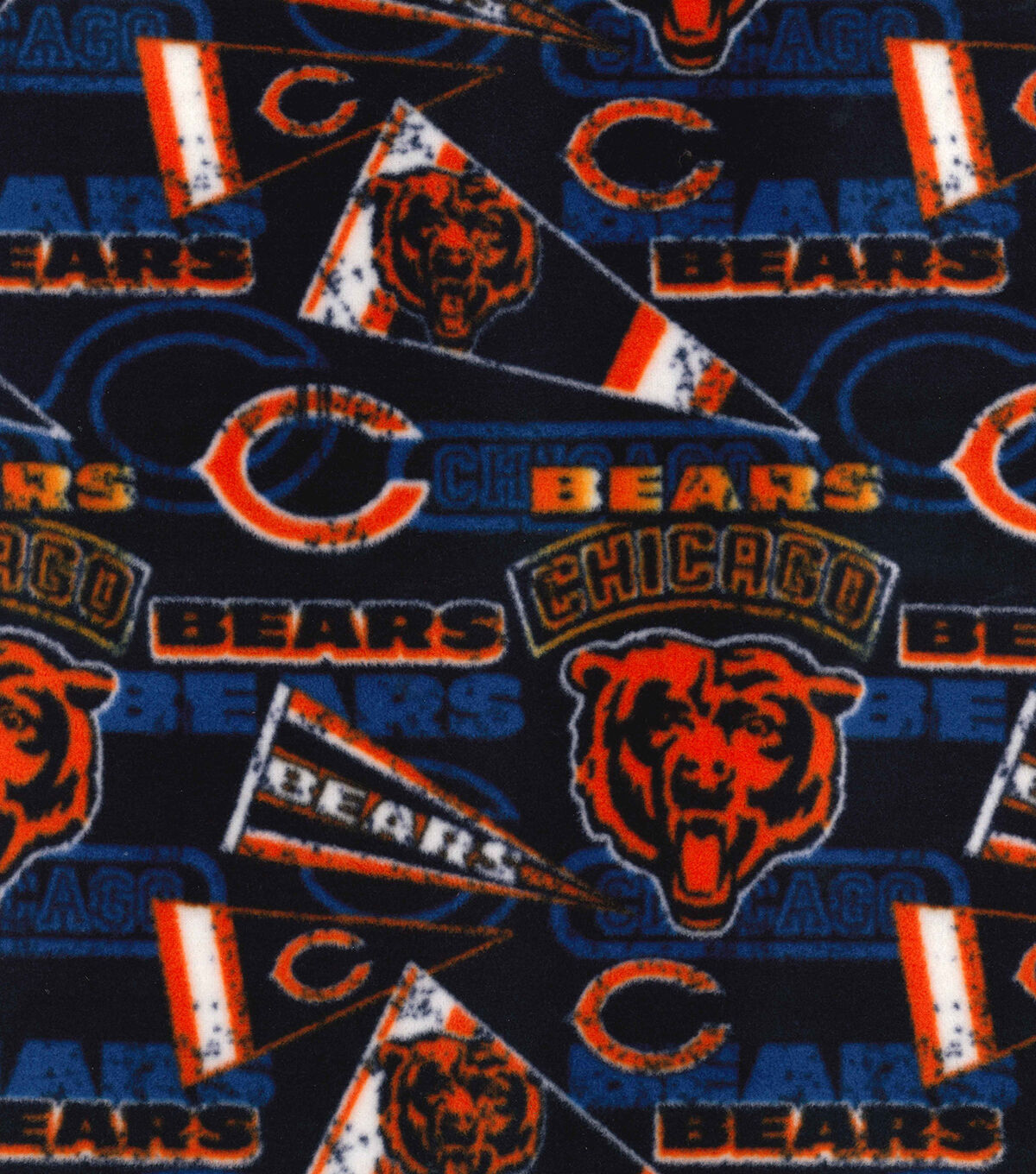 Fabric Traditions Chicago Bears Fleece Fabric Retro