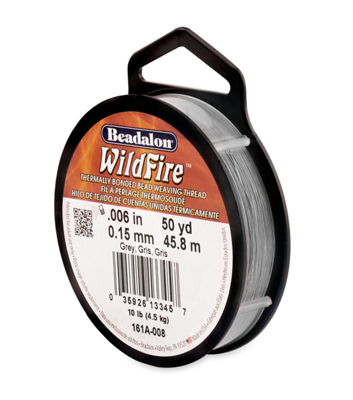 Wildfire .006'' x 50yd Gray Stringing Thread