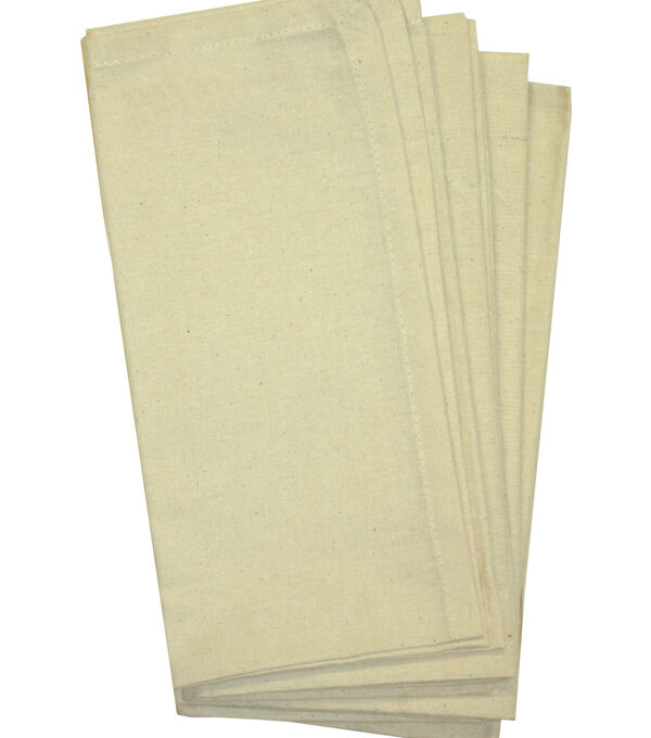 Stitch 'em Up 20 x 20 Natural Dinner Napkin Embroidery Fabric 4pk