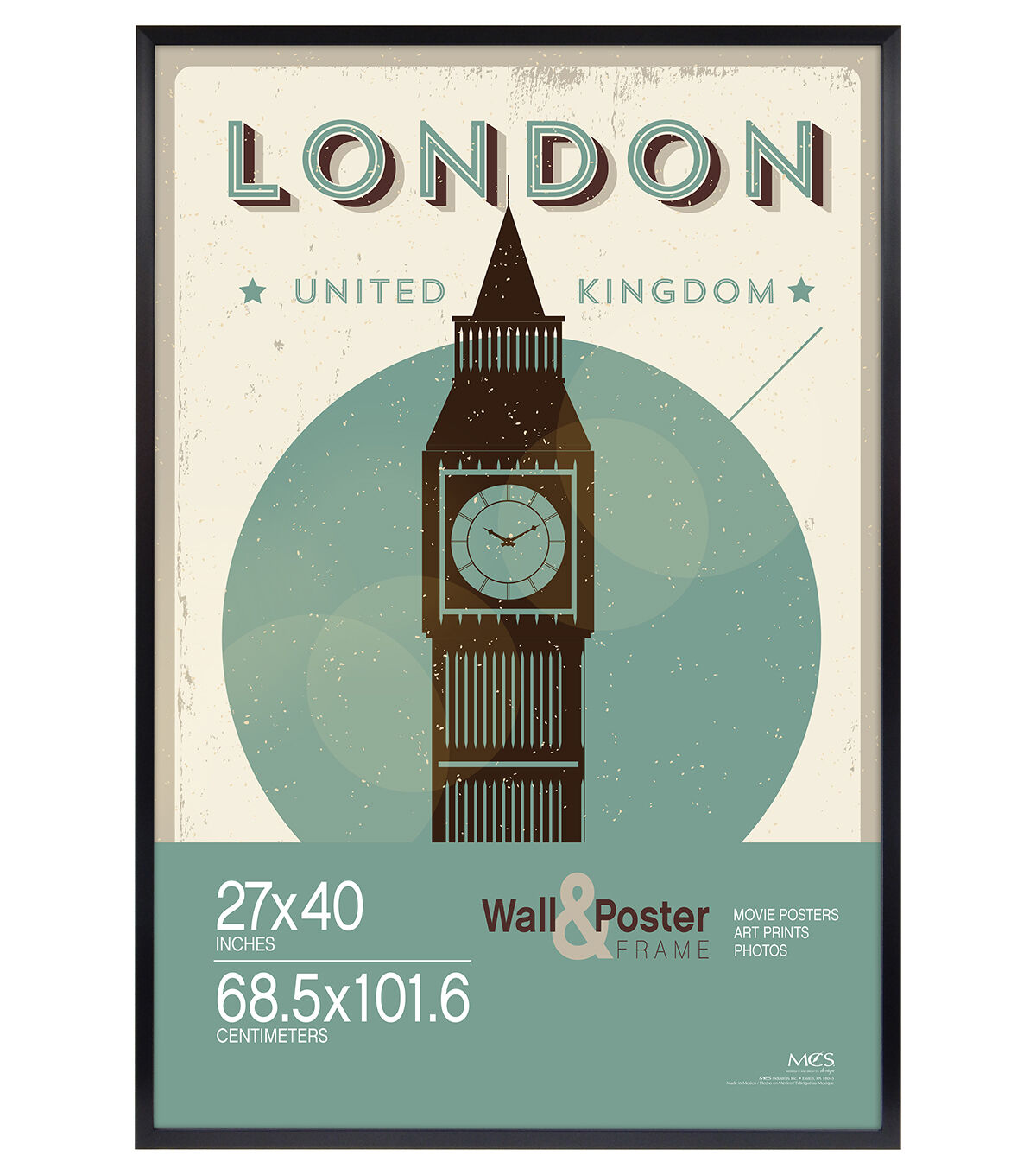 MCS 27 x 40 Black Gallery Wall & Poster Frame