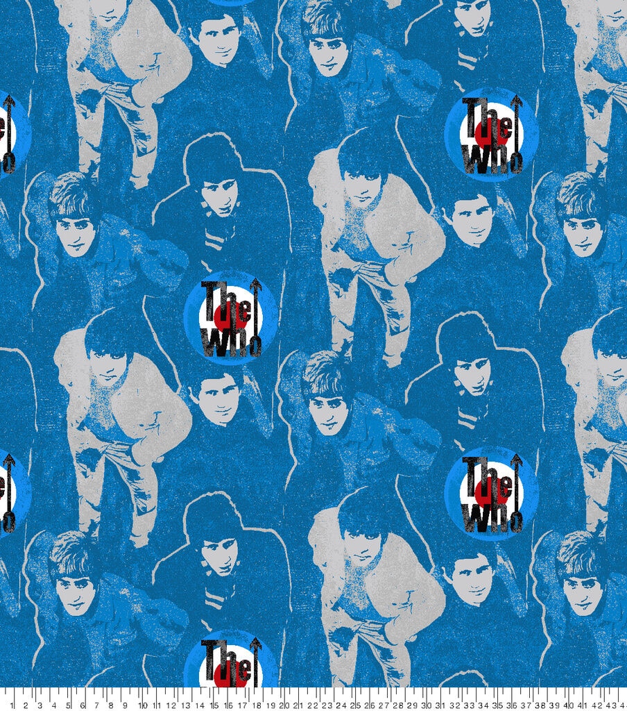 The Who Fleece Fabric Crowd