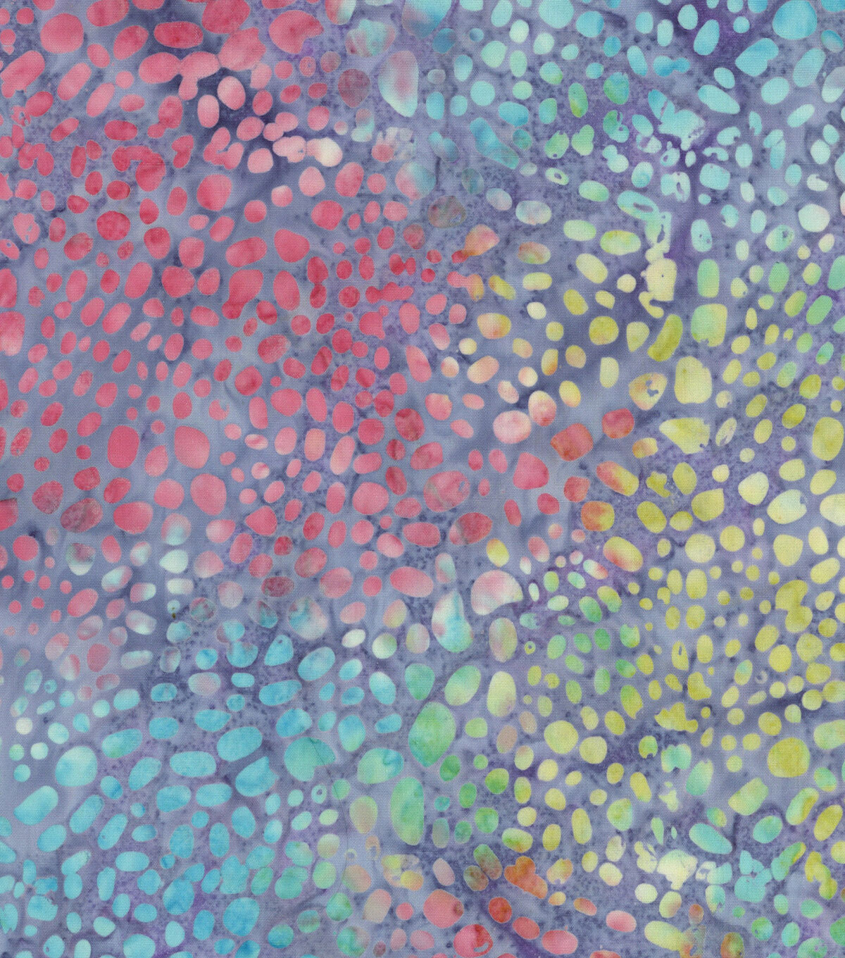 Skin Light Blue Multi Batik Cotton Fabric