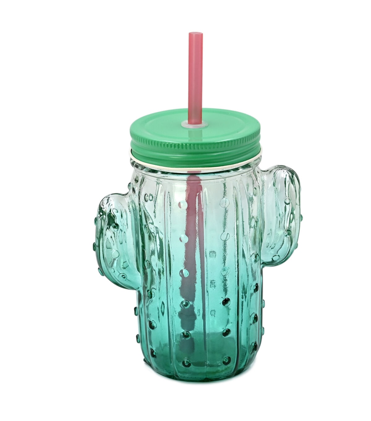 17oz Summer Cactus Mason Jar Tumbler by Happy
