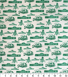 Schitt's Creek Cafe Tropical Cotton Fabric