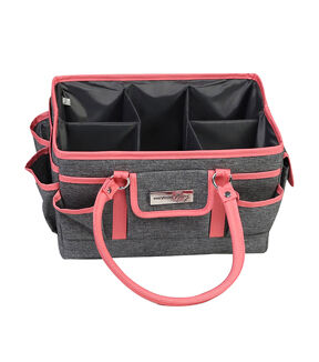 Everything Mary 13 Coral & Gray Collapsible Deluxe Store & Tote