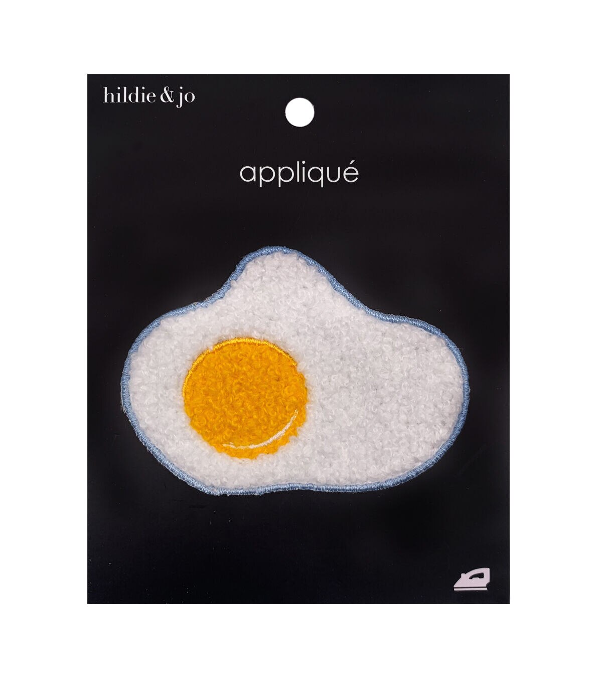 3 x 2 Fried Egg Iron On Patch by hildie & jo