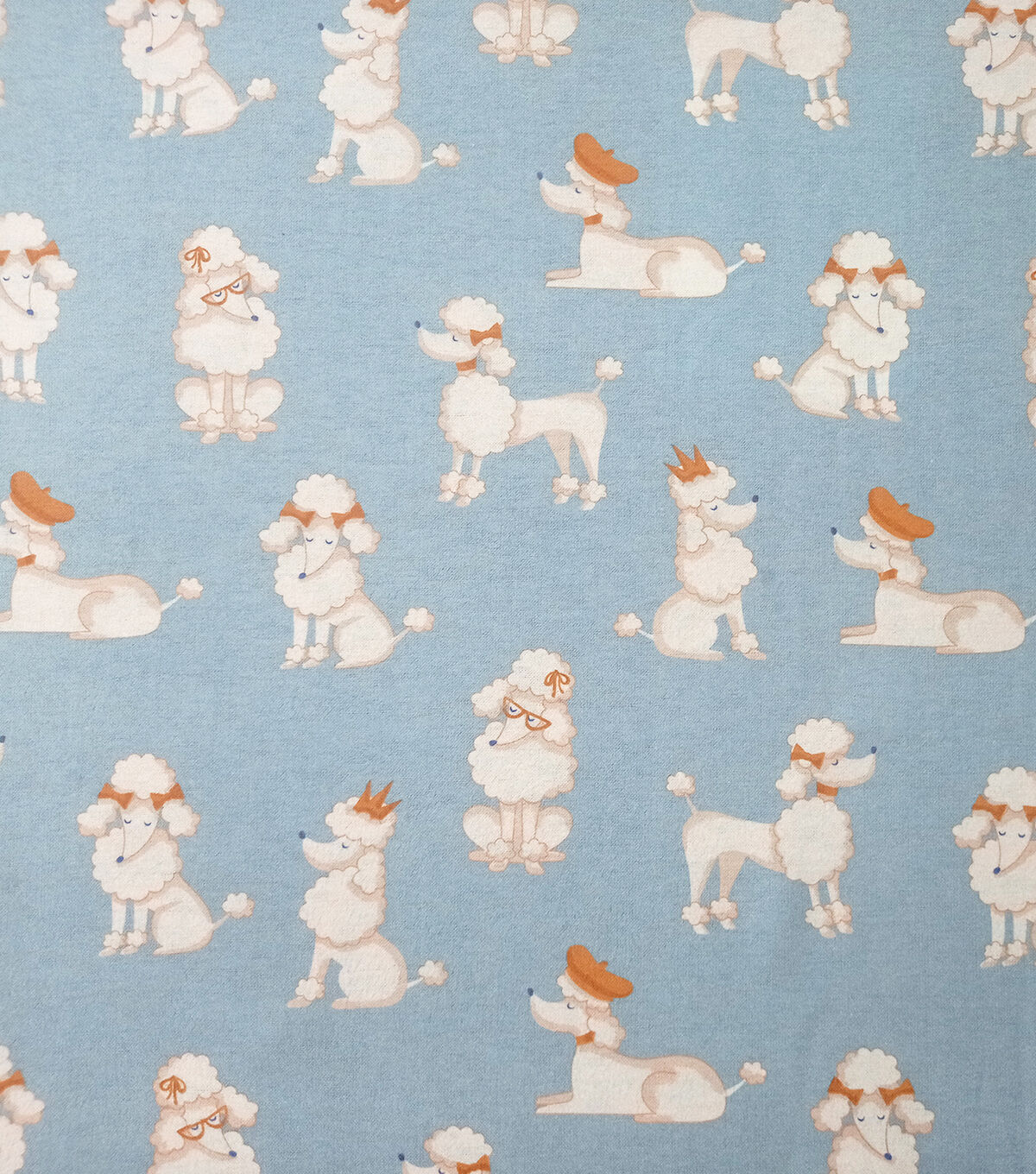 Dapper Dogs on Blue Super Snuggle Flannel Fabric