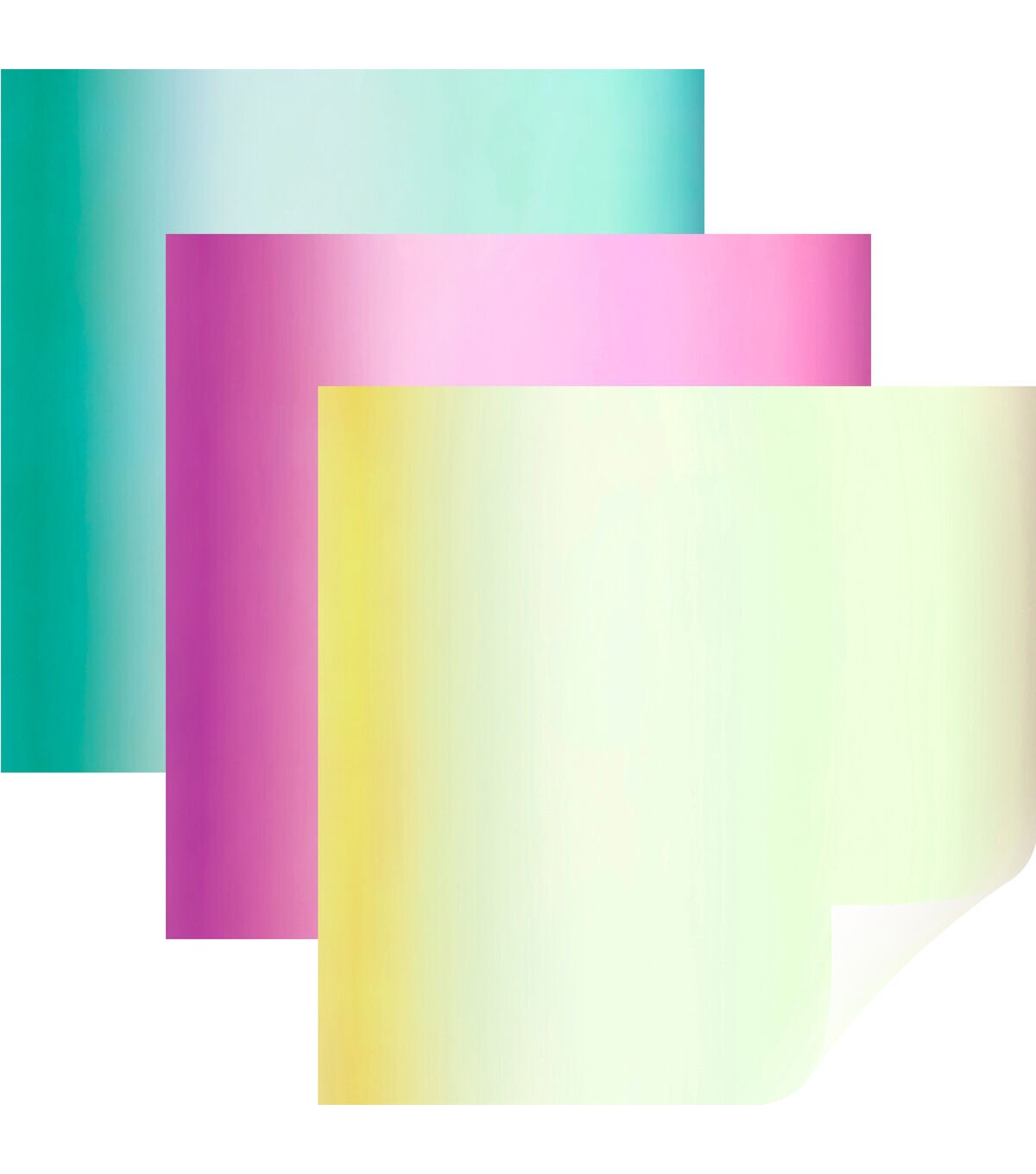 Cricut 12 x 24 Miami Holographic Vinyl Samplers 3ct