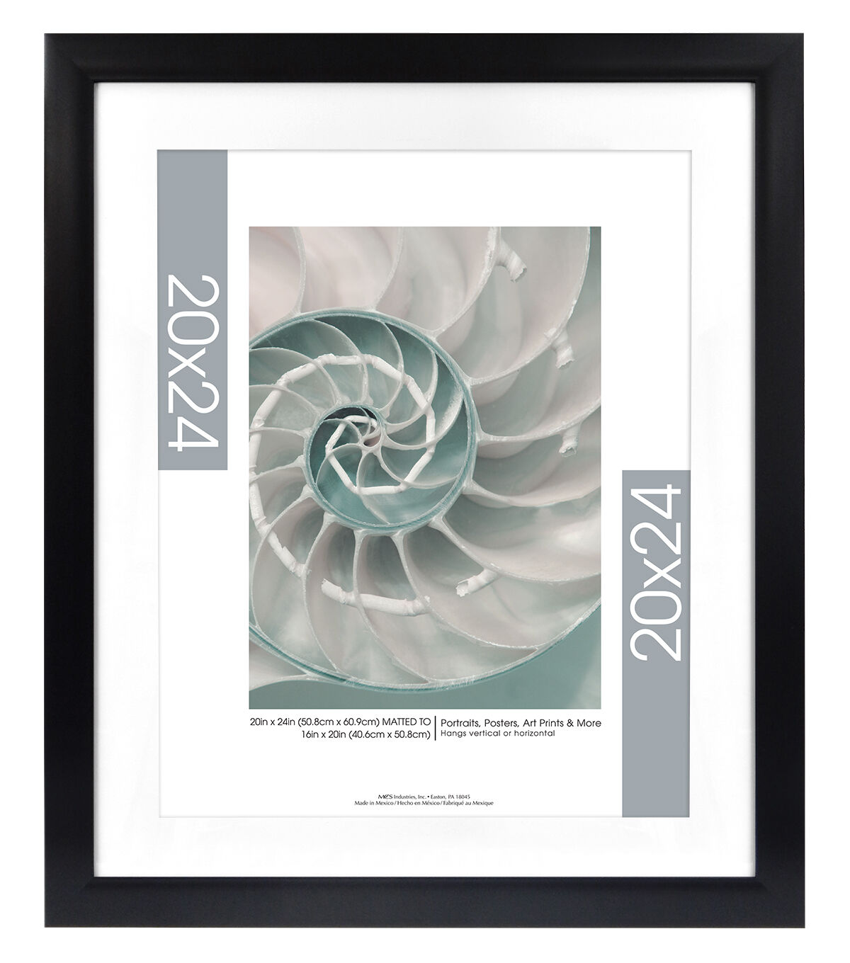 20 x 24 Poster Frame Gallery Black