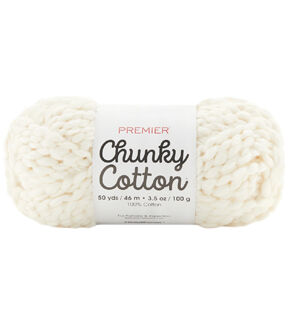 Premier Yarns Cotton Chunky 50yds Super Bulky Cotton Yarn