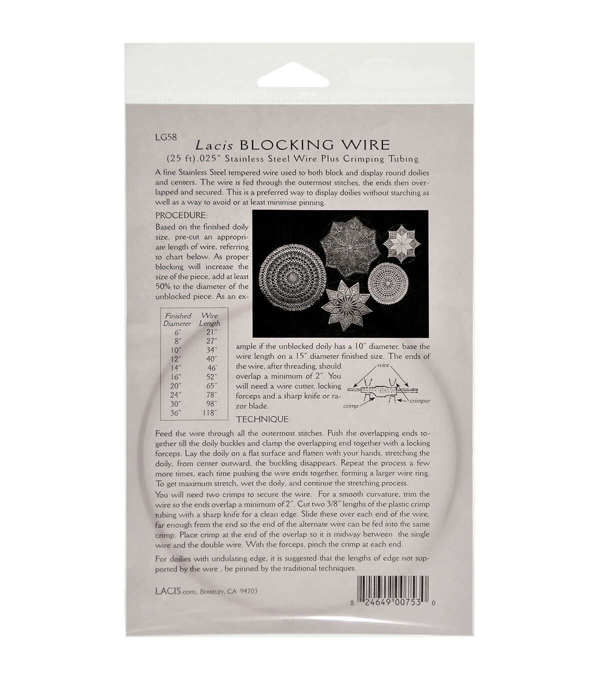 Lacis Blocking Wire 0.025''x25ft