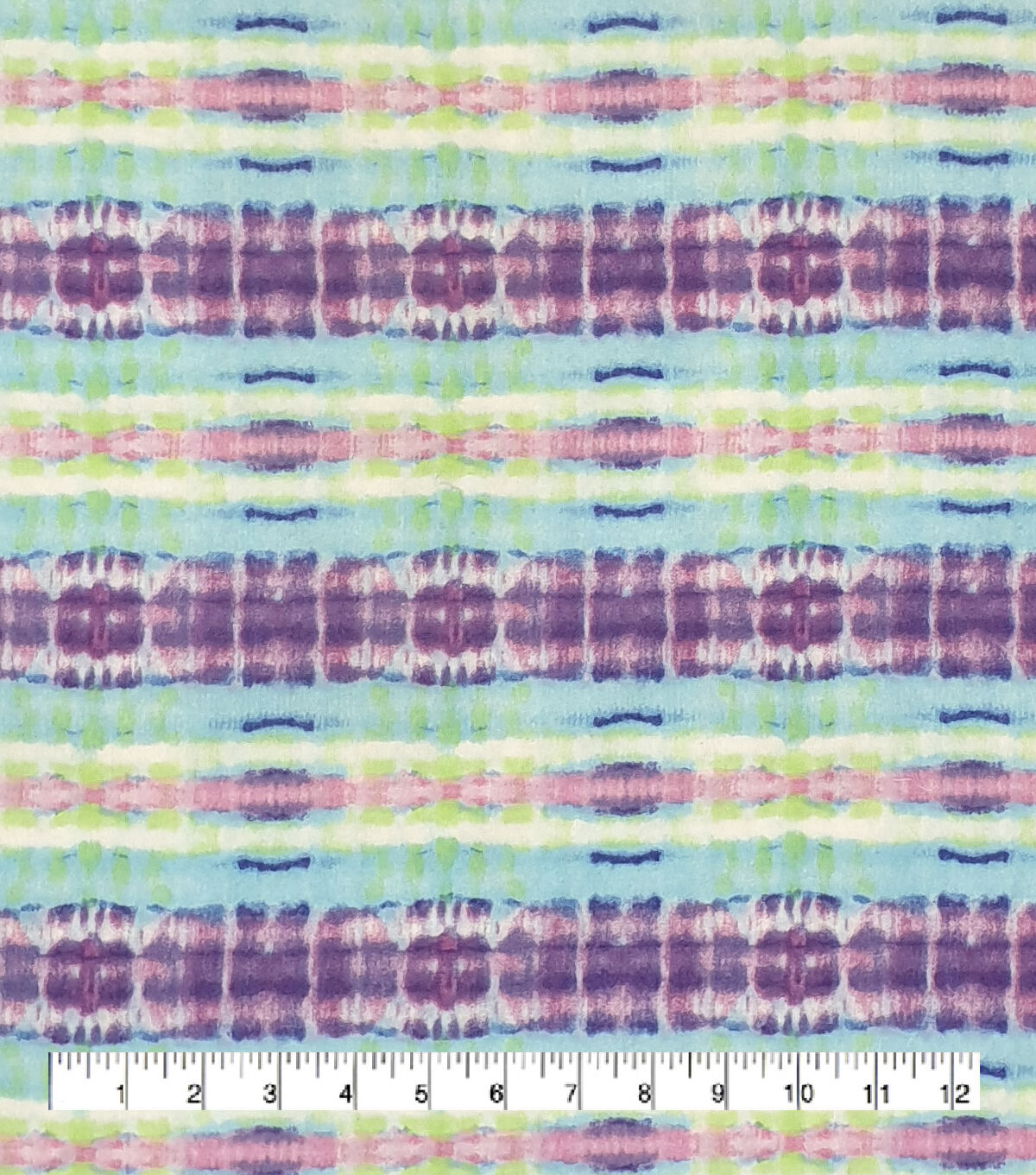 Bright Blurry Plaid Super Snuggle Flannel Fabric