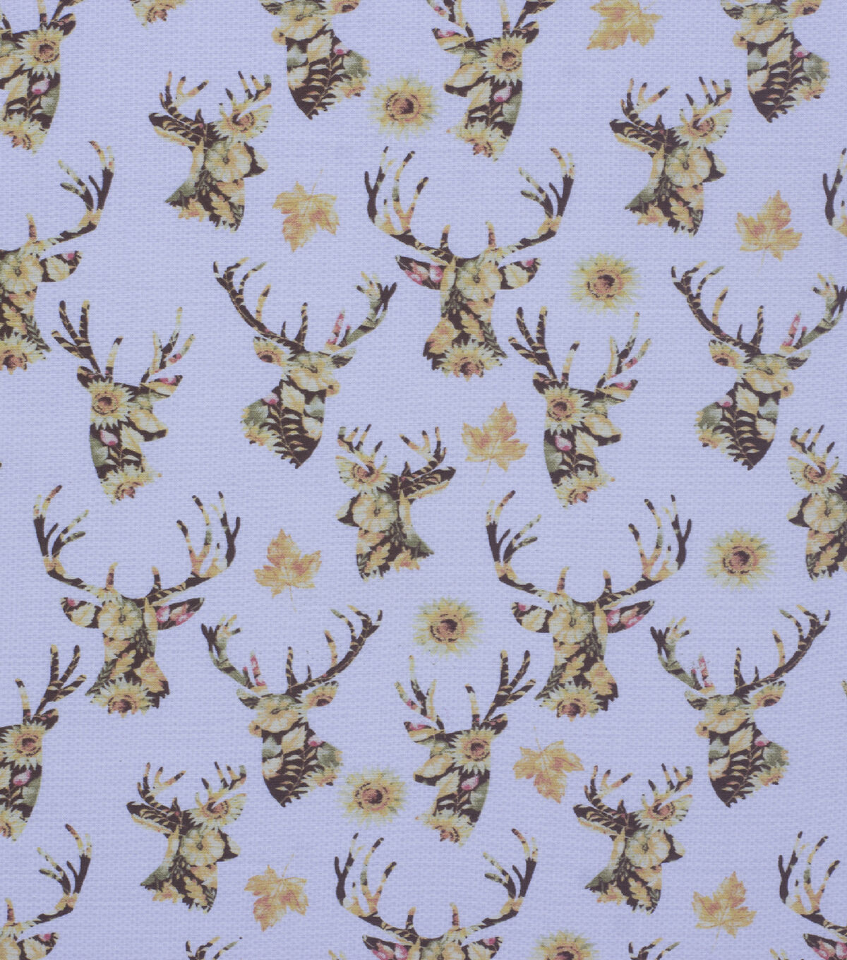 Stag Head Harvest Harvest Cotton Fabric