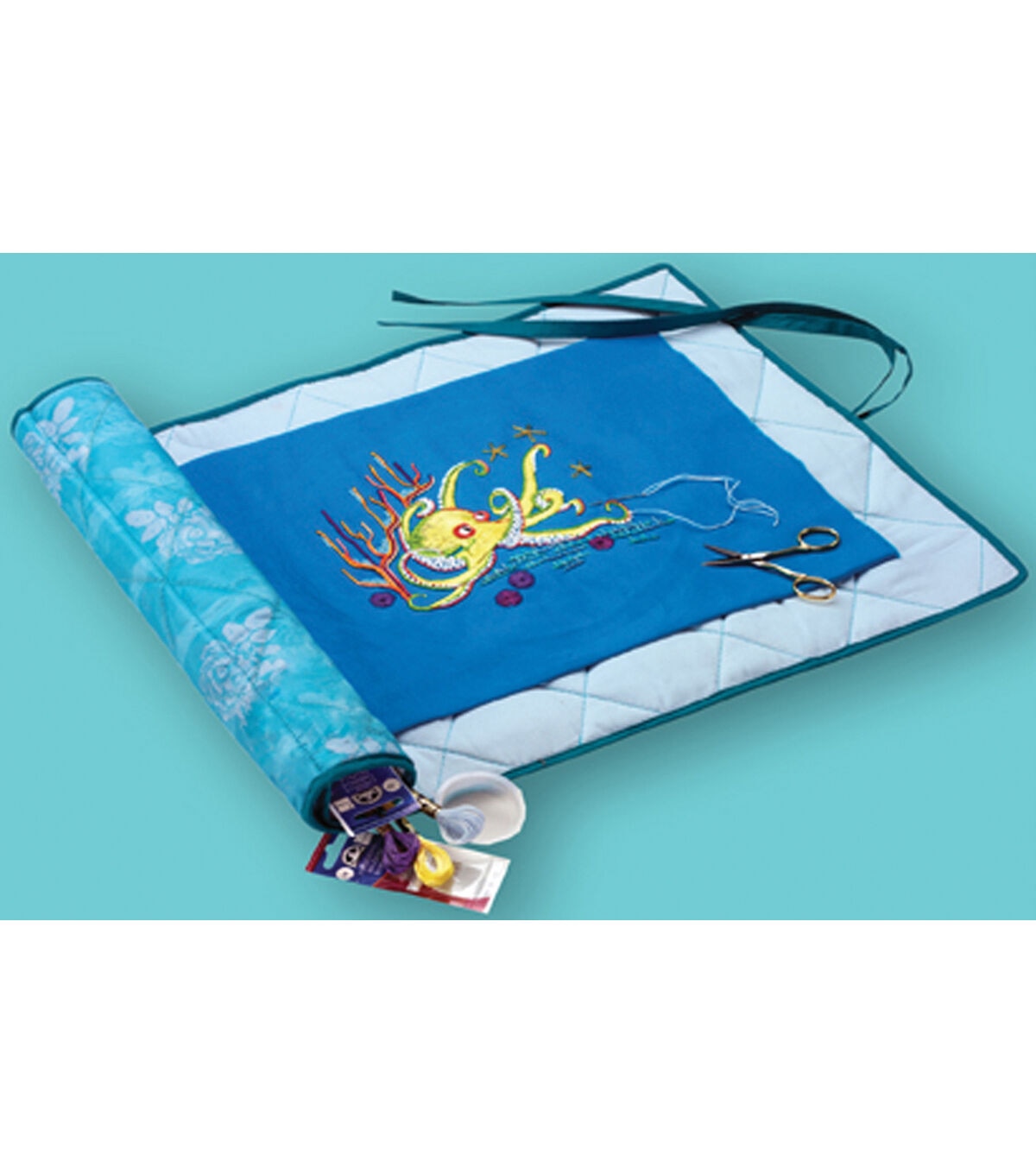 DMC 24''x16.5'' Needlework Project Keeper Turquoise