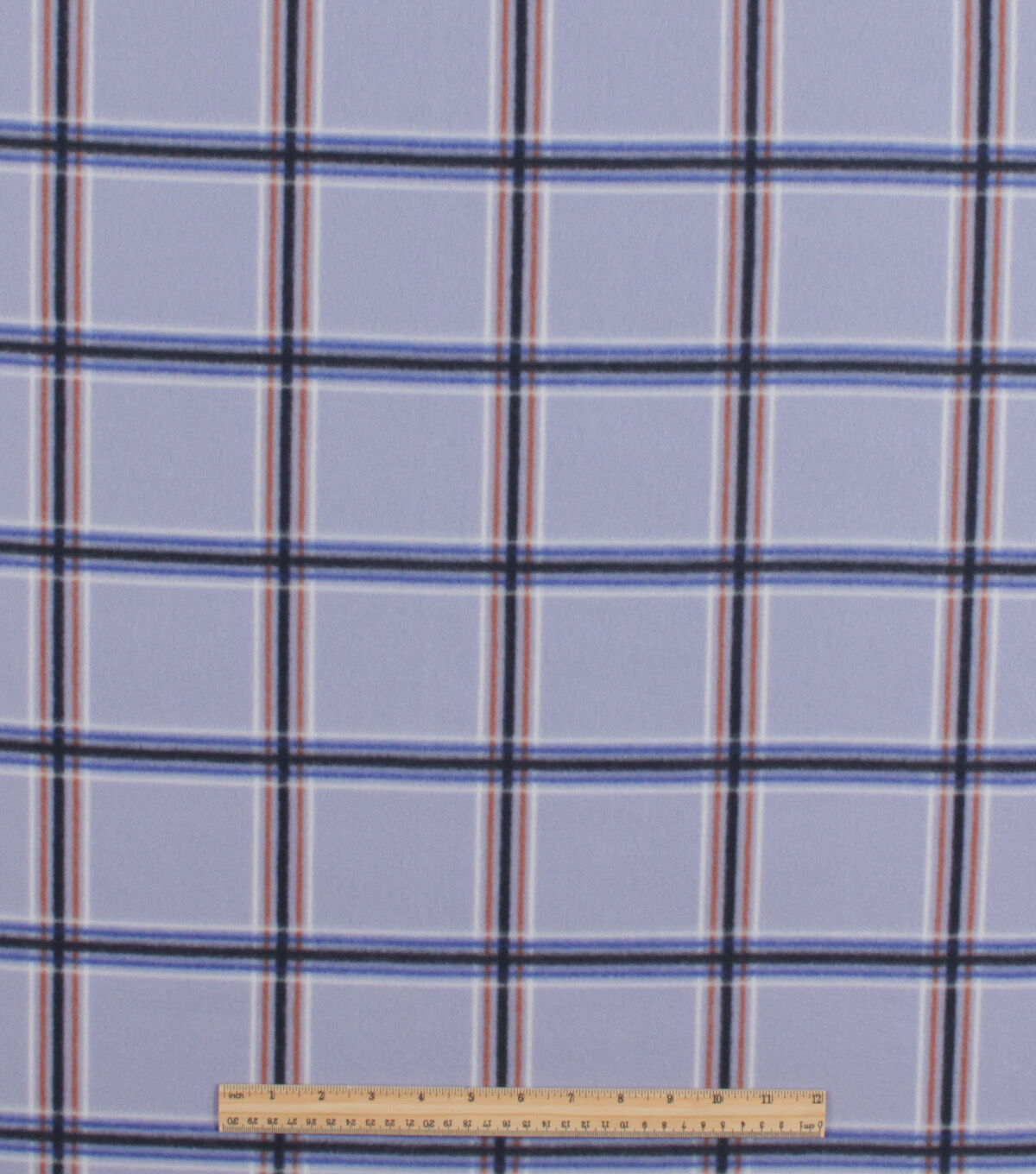 Pastel Purple Plaid Blizzard Prints Fleece Fabric