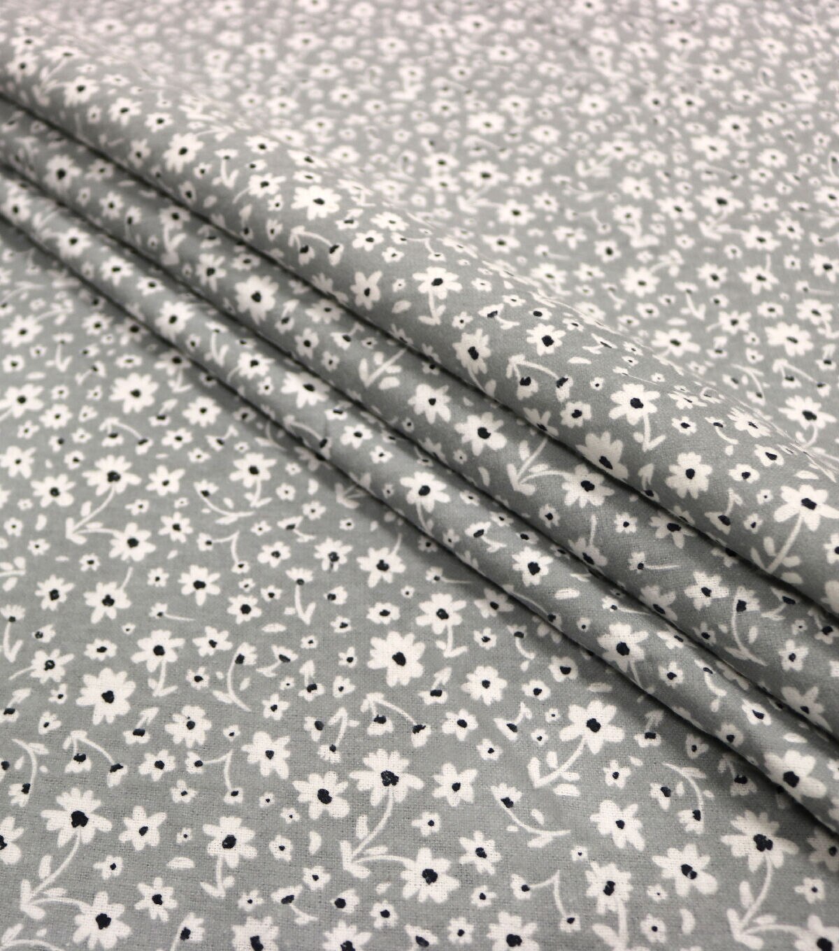 Tiny Daisy Gray 108 Wide Flannel Fabric