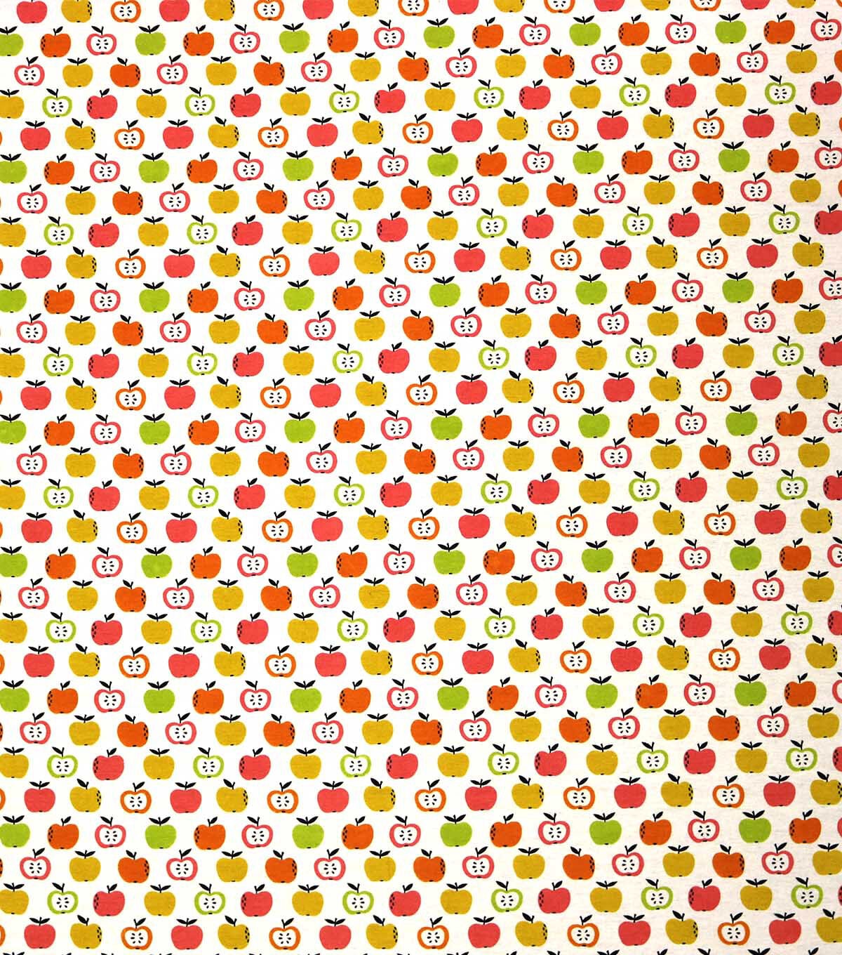 Apples On White Super Snuggle Flannel Fabric