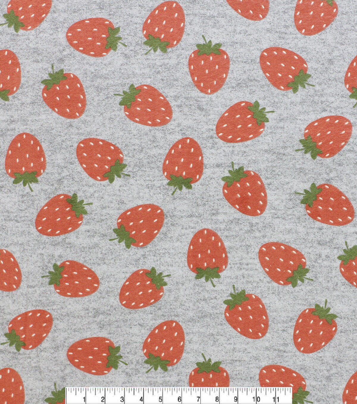 Super Snuggle POP! Strawberries Flannel Fabric