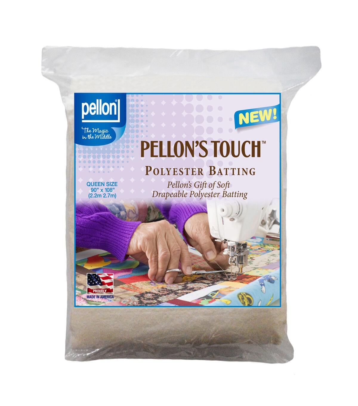 Pellon Polyester Batting Queen Size 90x108