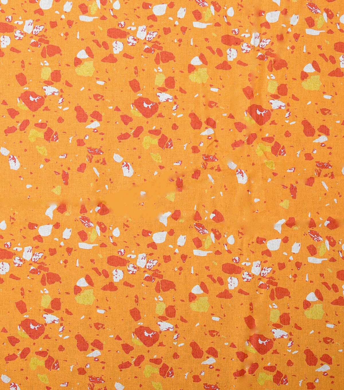 Orange Tonal Fruit Salad Terrazzo Quilt Cotton Fabric by Keepsake Calico