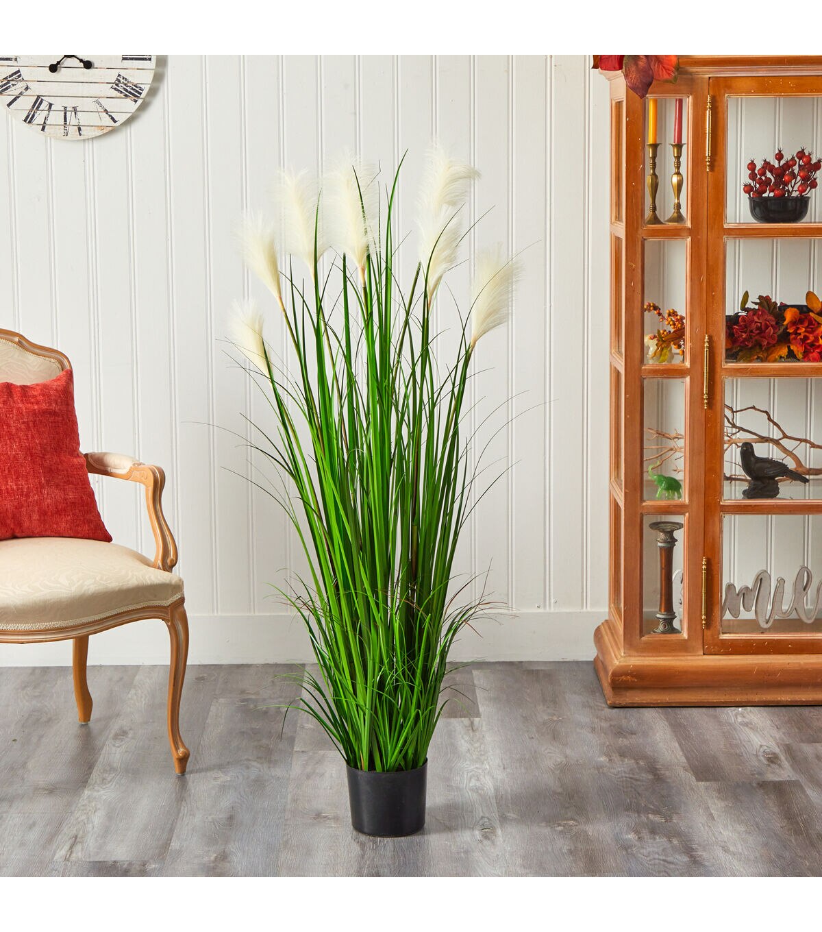 Nearly Natural 4.5ft. Plume Grass Artificial Plant
