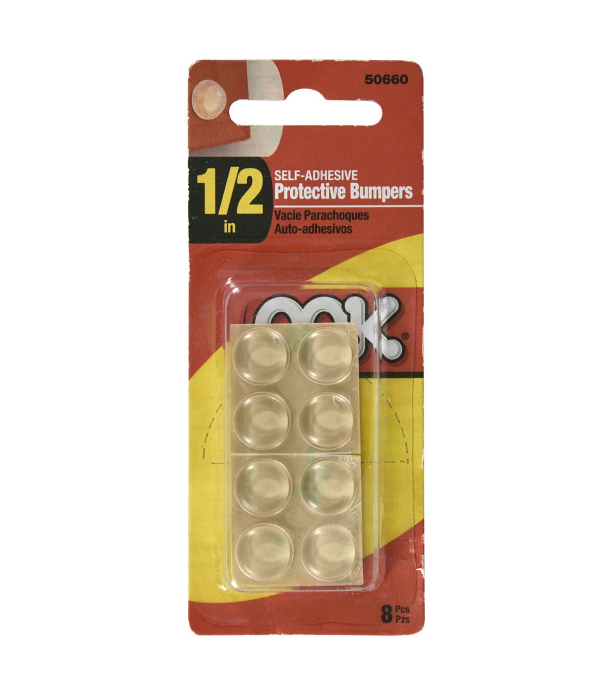 Ook 0.5 Clear Self Adhesive Rubber Bumpers 8pc
