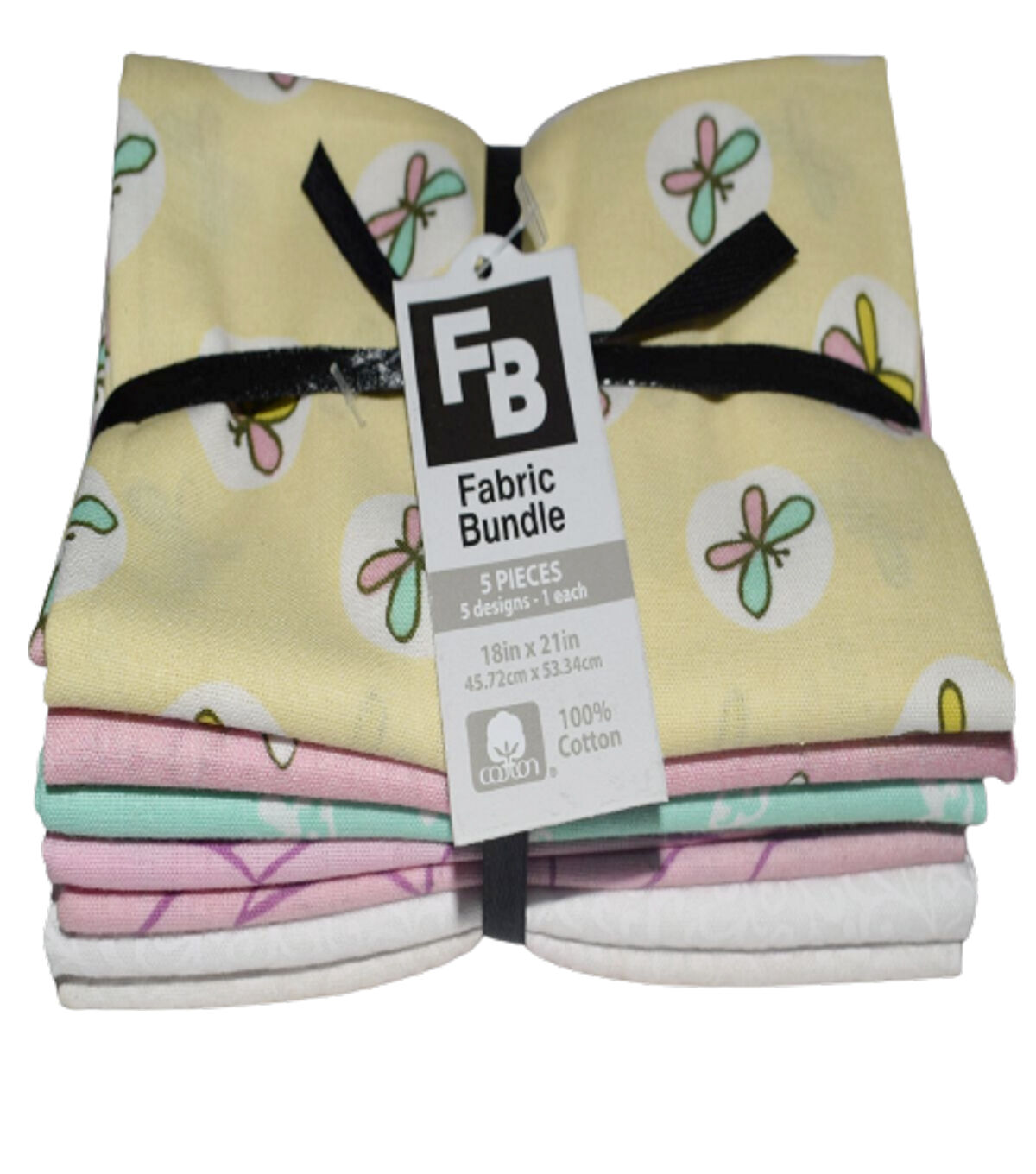 18 x 21 Buggin 2 Cotton Fabric Quarters 5ct by Quilter's Showcase