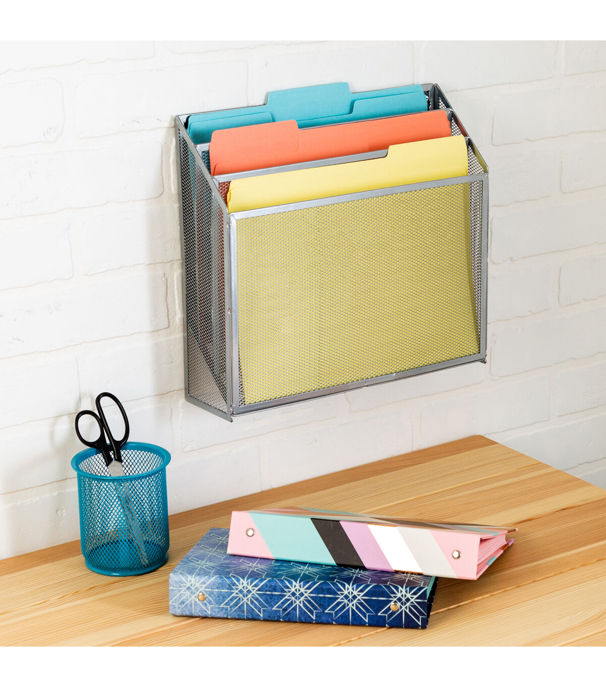 Honey Can Do 12.5 x 11.5 Silver Vertical File Sorter