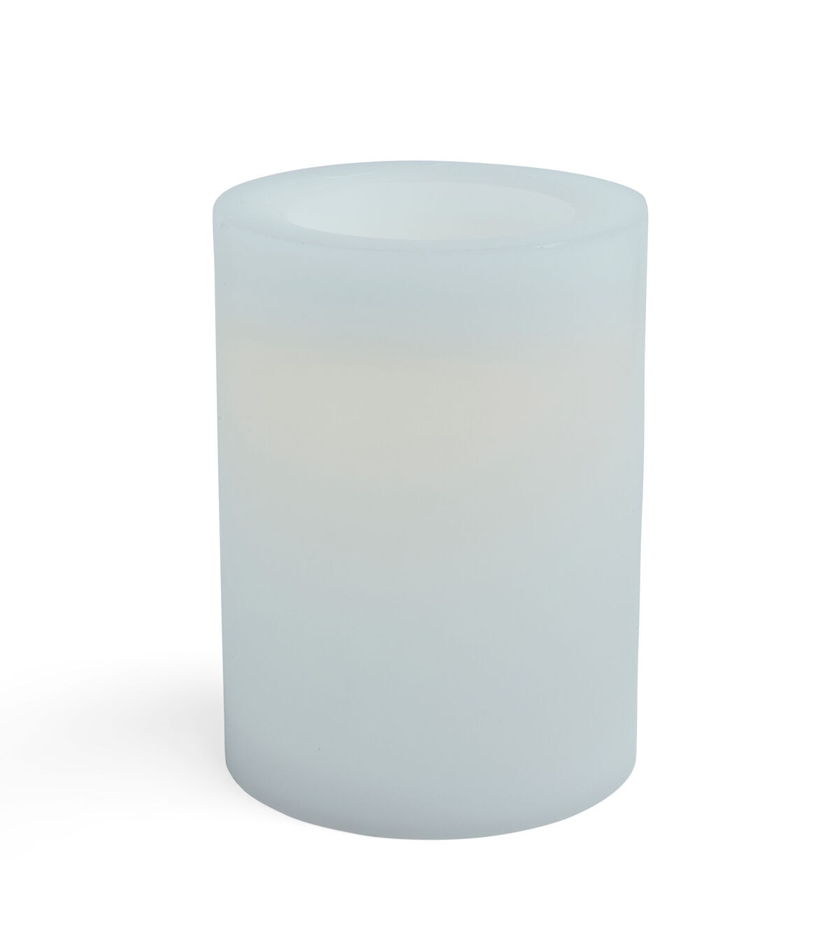 6 x 8 LED White Smooth Wax Pillar Candle by Hudson 43