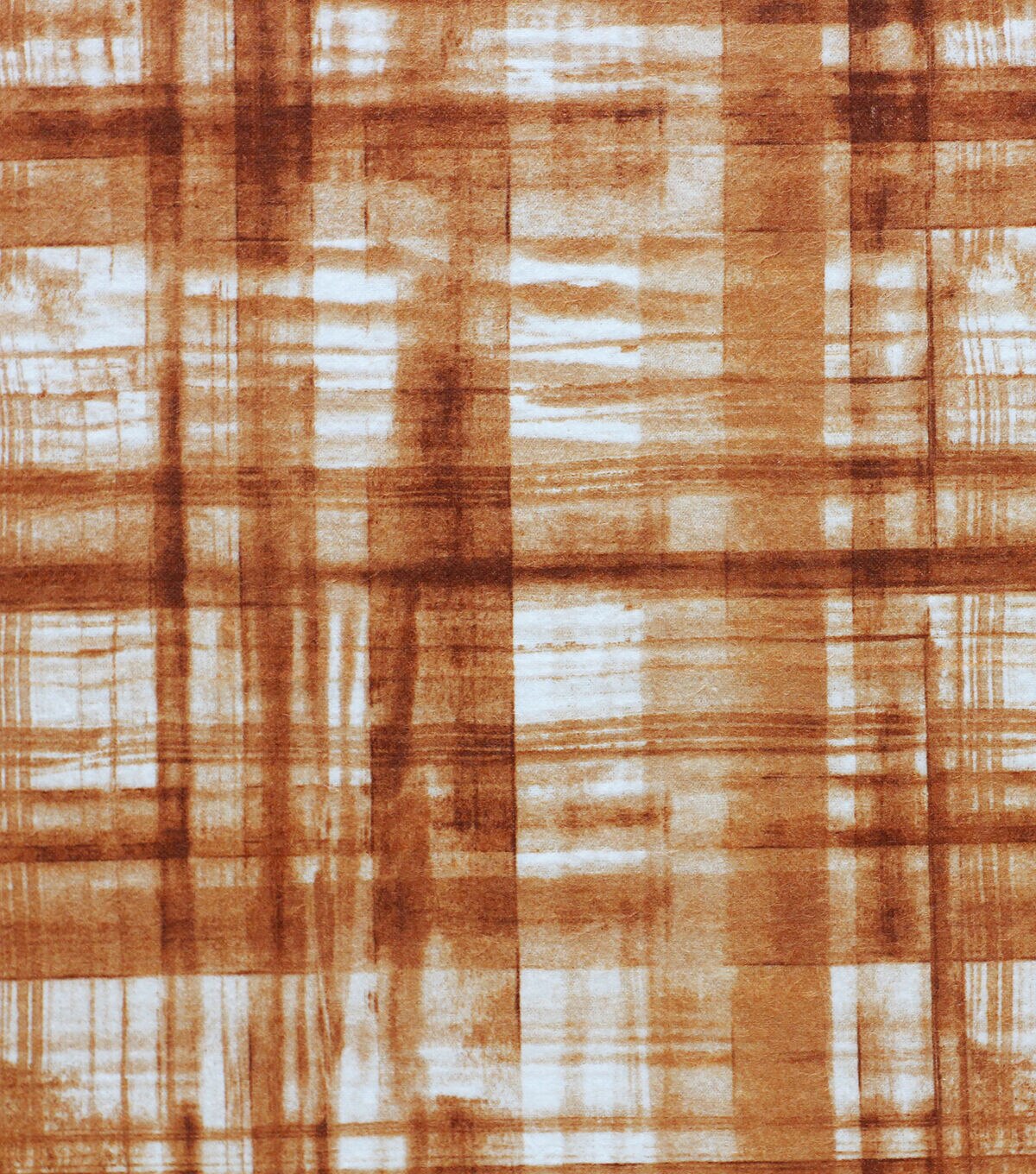 Brown Faded Plaid Super Snuggle Flannel Fabric