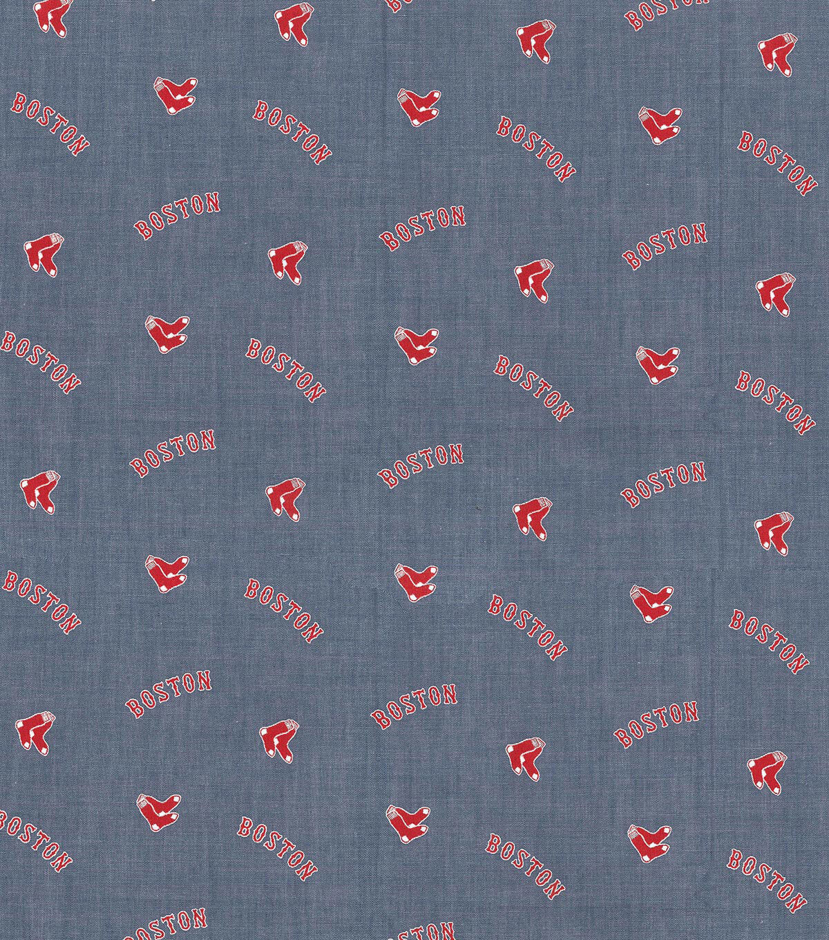 Fabric Traditions Boston Red Sox Chambray Fabric
