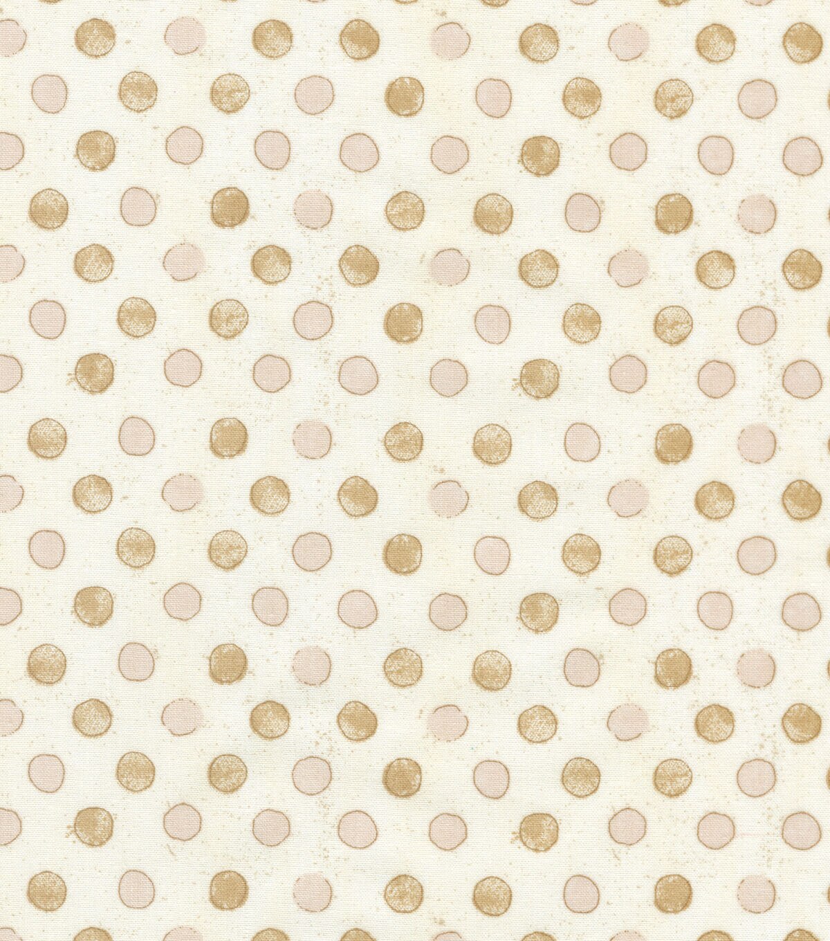 Cream Painted Dots Quilt Cotton Fabric by Keepsake Calico