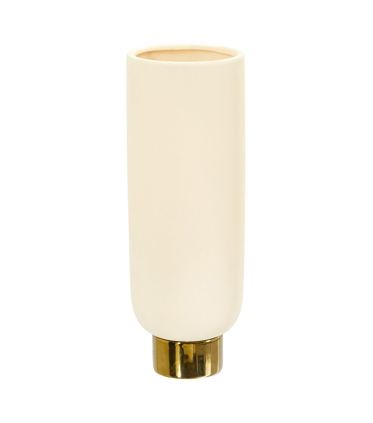 Nearly Natural 13 Elegance Ceramic Vase With Gold Accents
