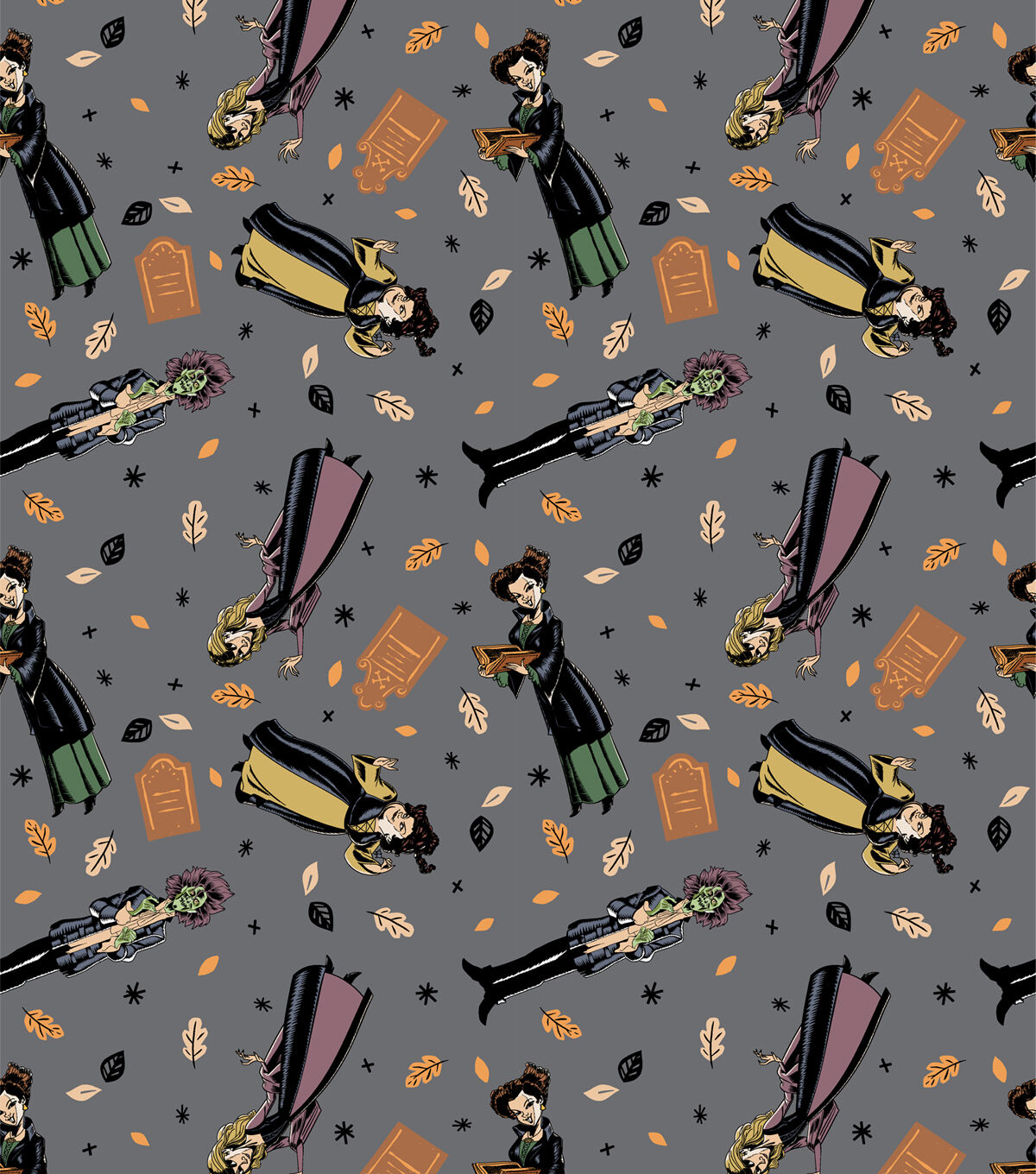 Hocus Pocus Character Toss Cotton Fabric