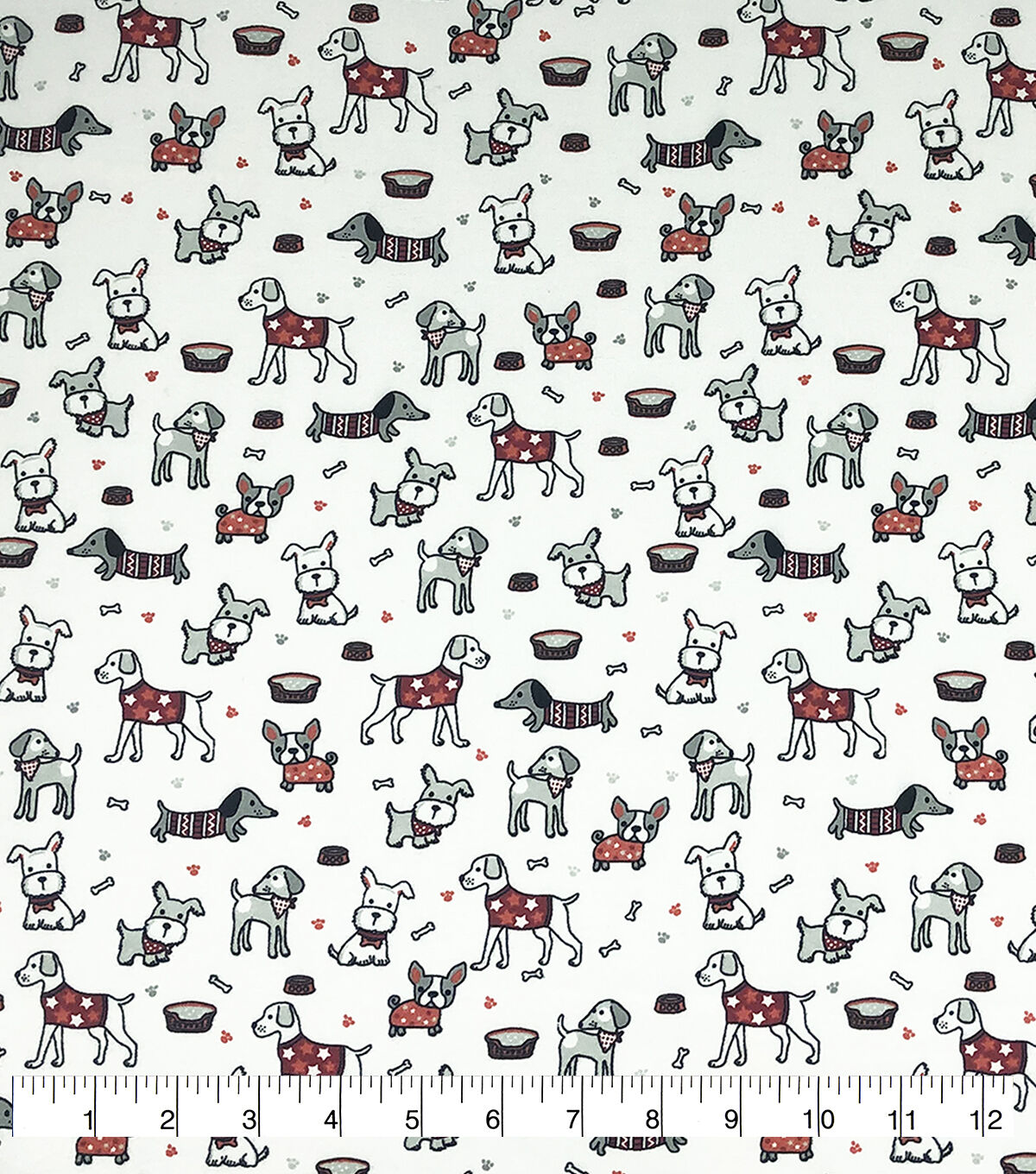 Little Dogs Super Snuggle Flannel Fabric