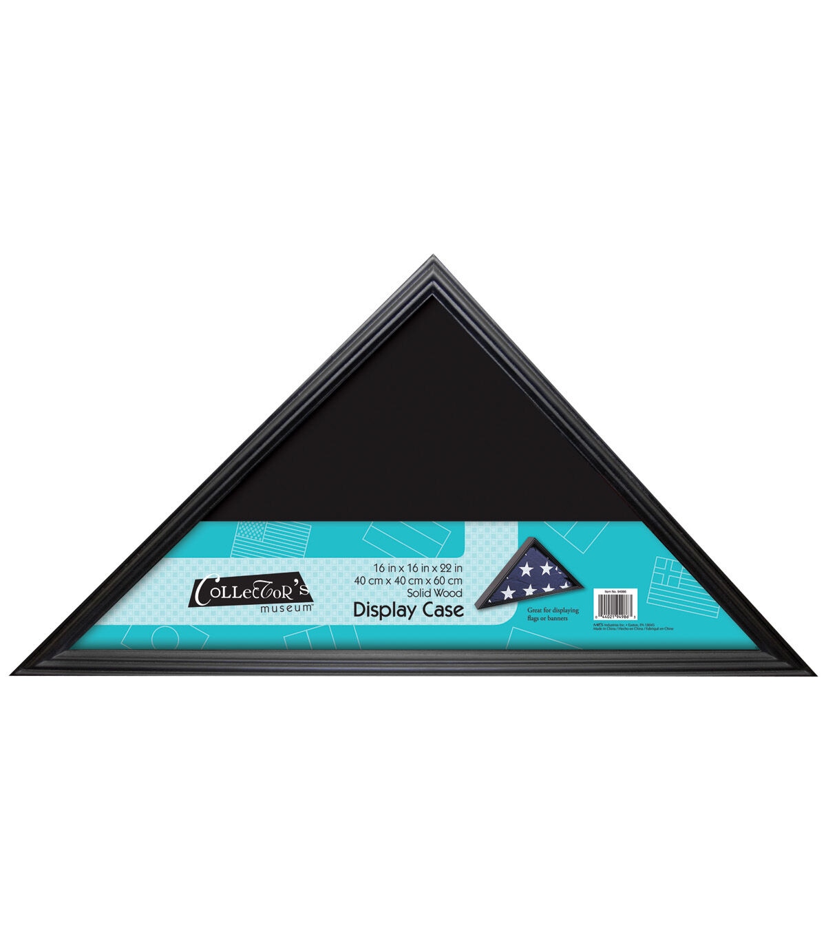 Collector's Museum 16 x 22 Black Flag Case