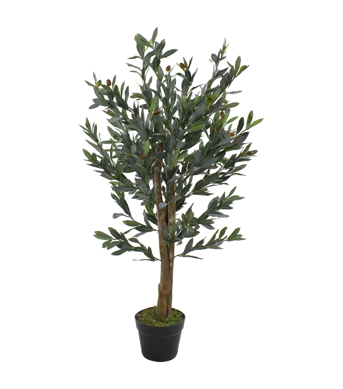 Northlight 40 Brown and Green Artificial Olive Tree with Foliage