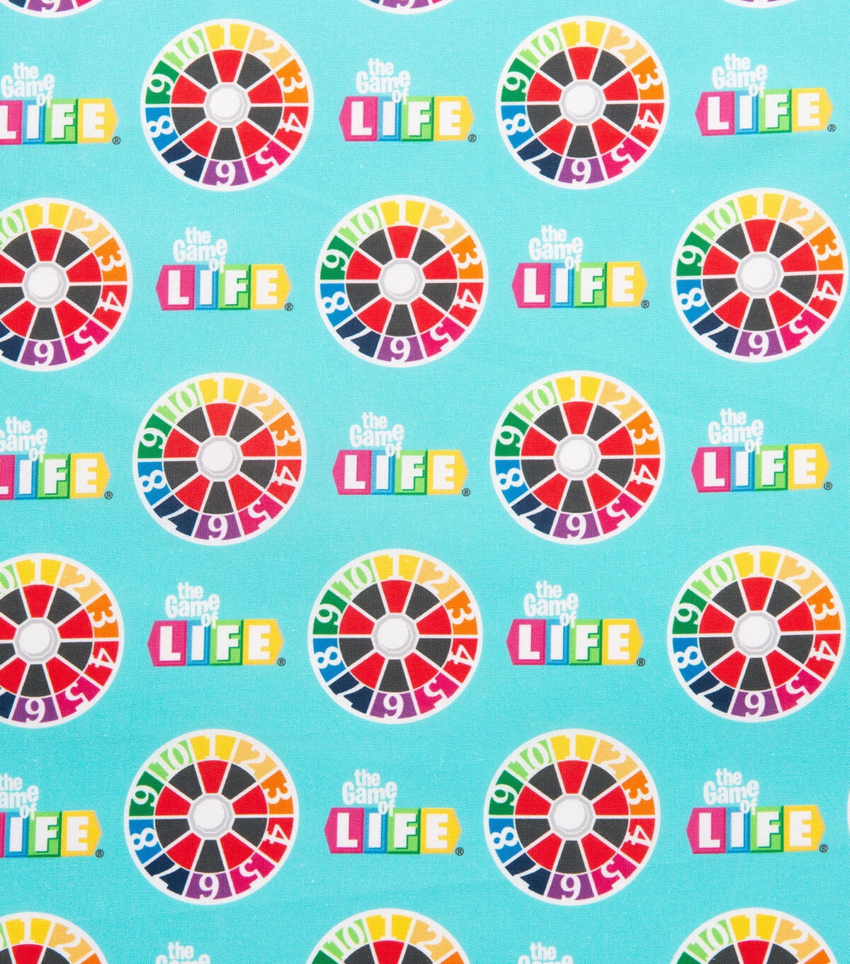 Life Turn Spinner Board Game Cotton Fabric