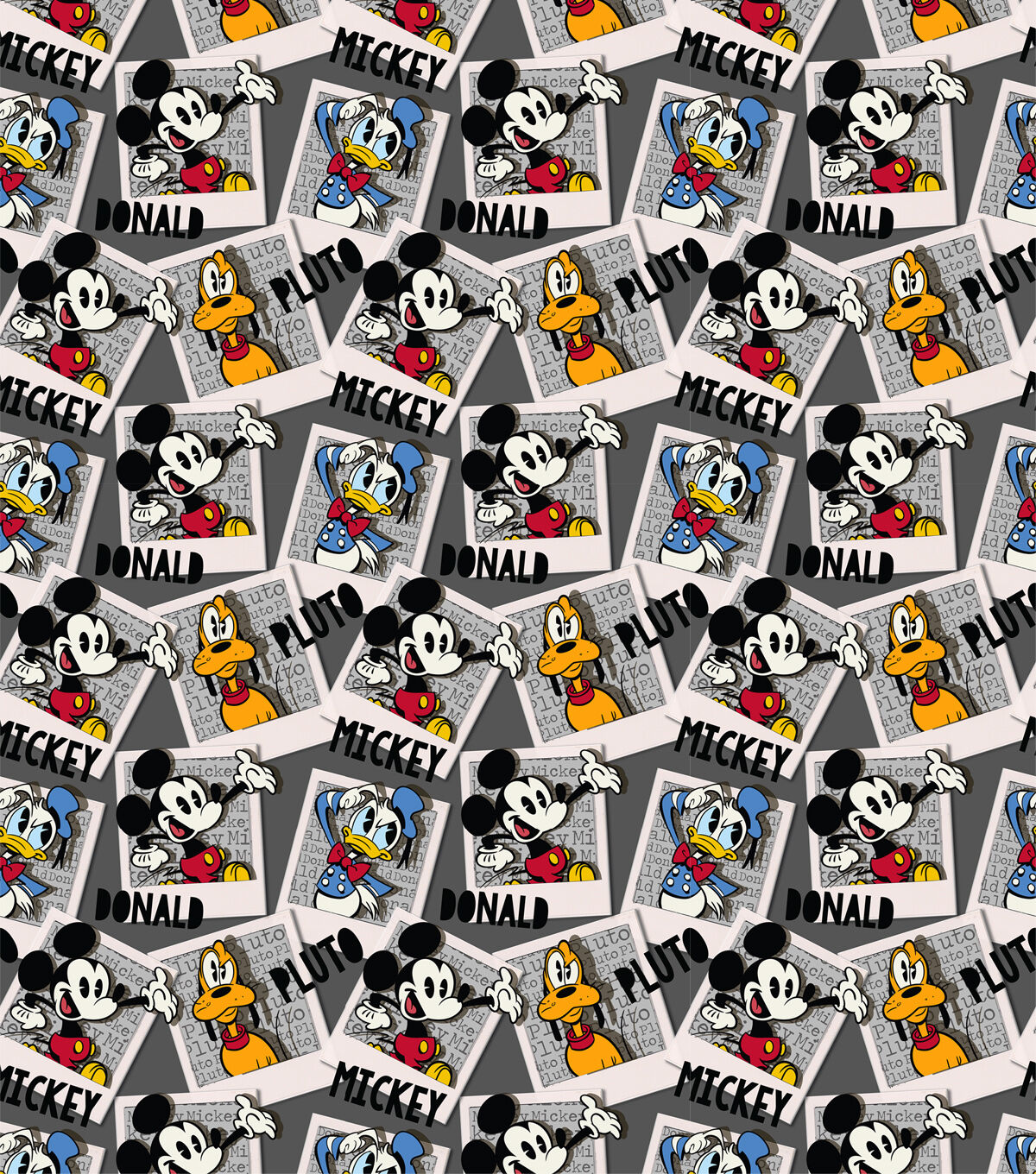 Mickey Friends Polaroid Cotton Knit Fabric