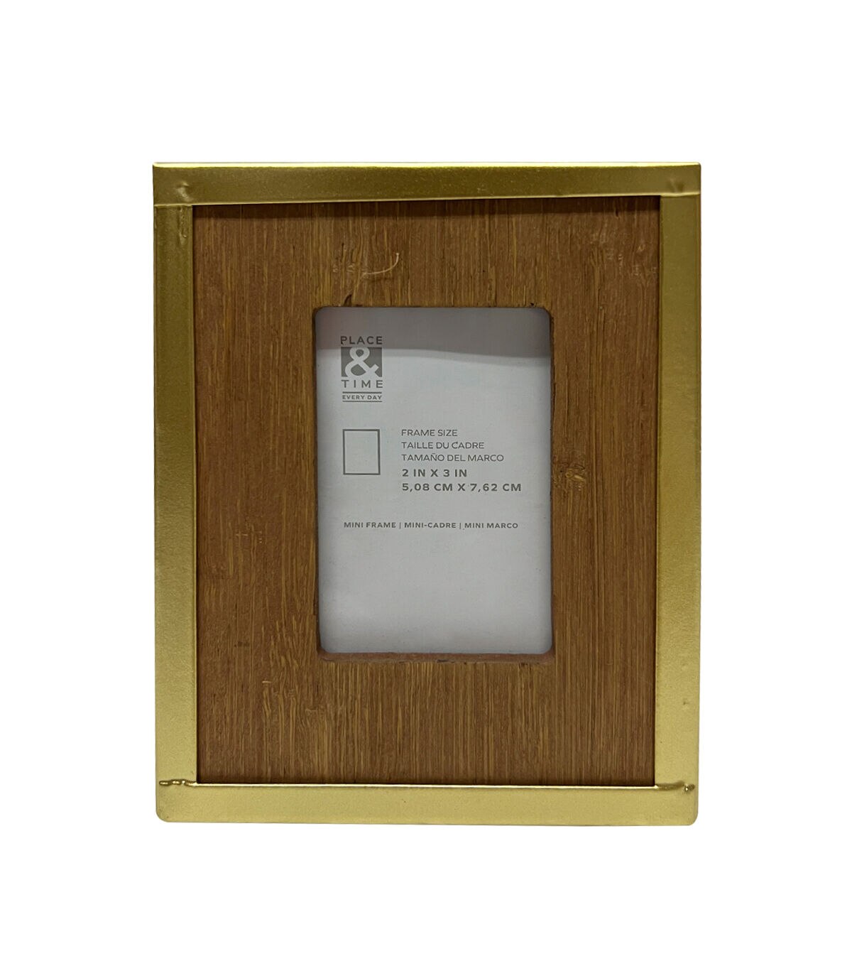 2 x 3 Gold Edged Wood Tabletop Picture Frame by Place & Time