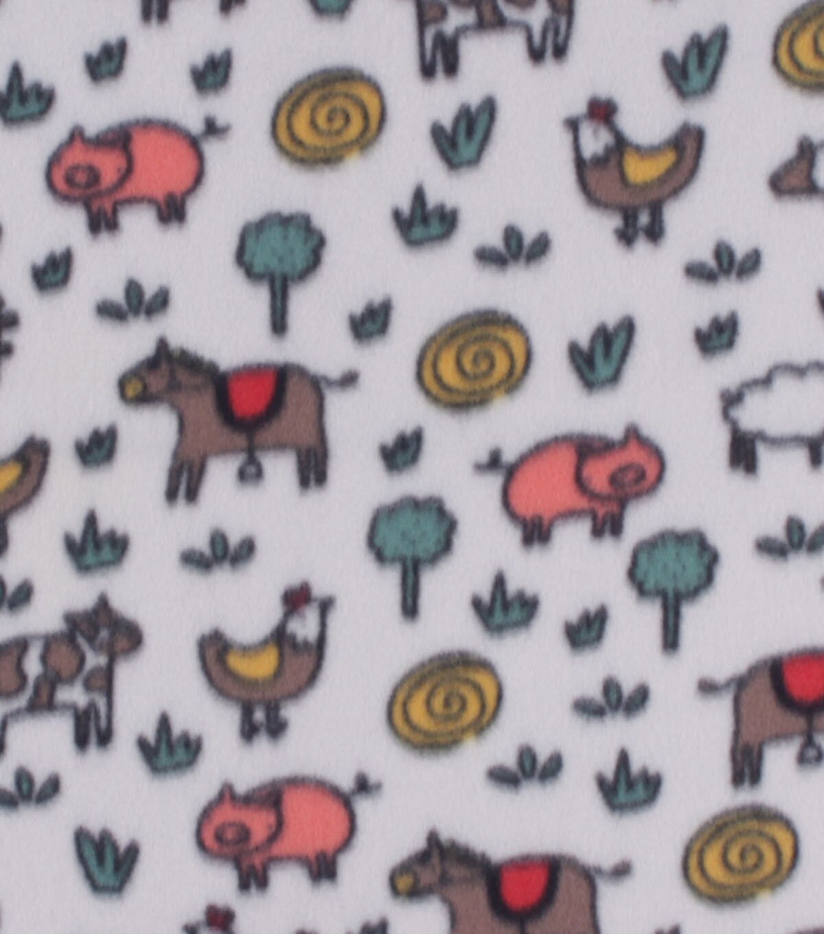 Farm Animals Blizzard Fleece Fabric