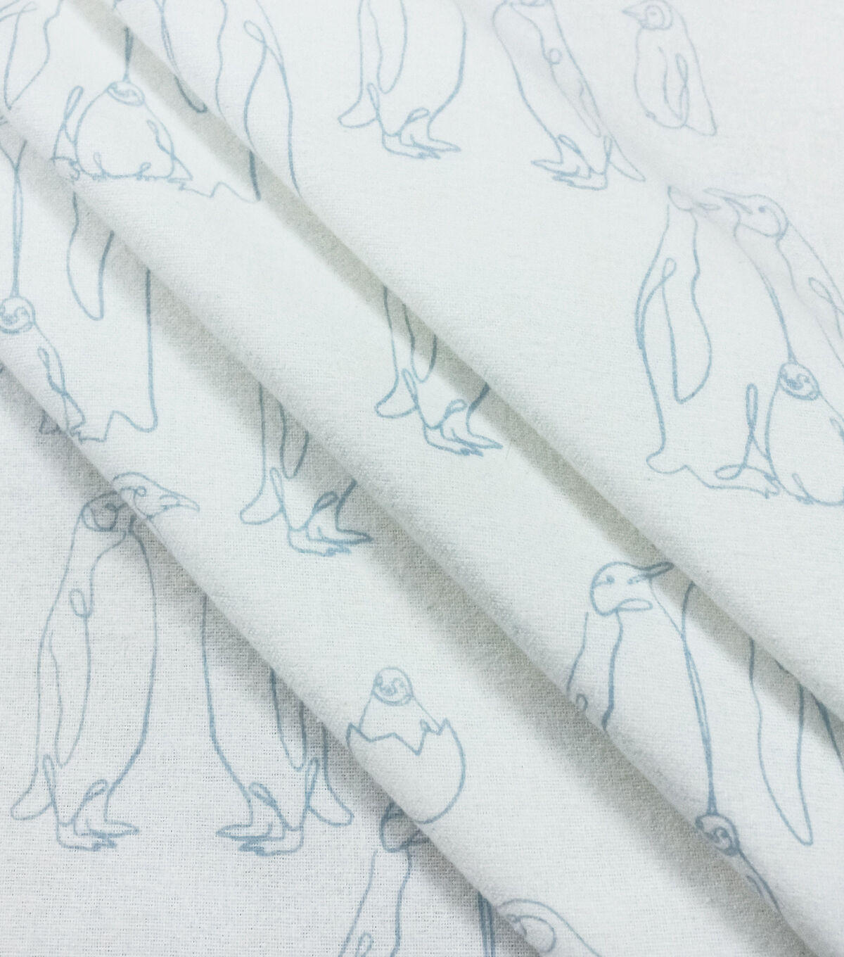 Penguins Super Snuggle Flannel Fabric