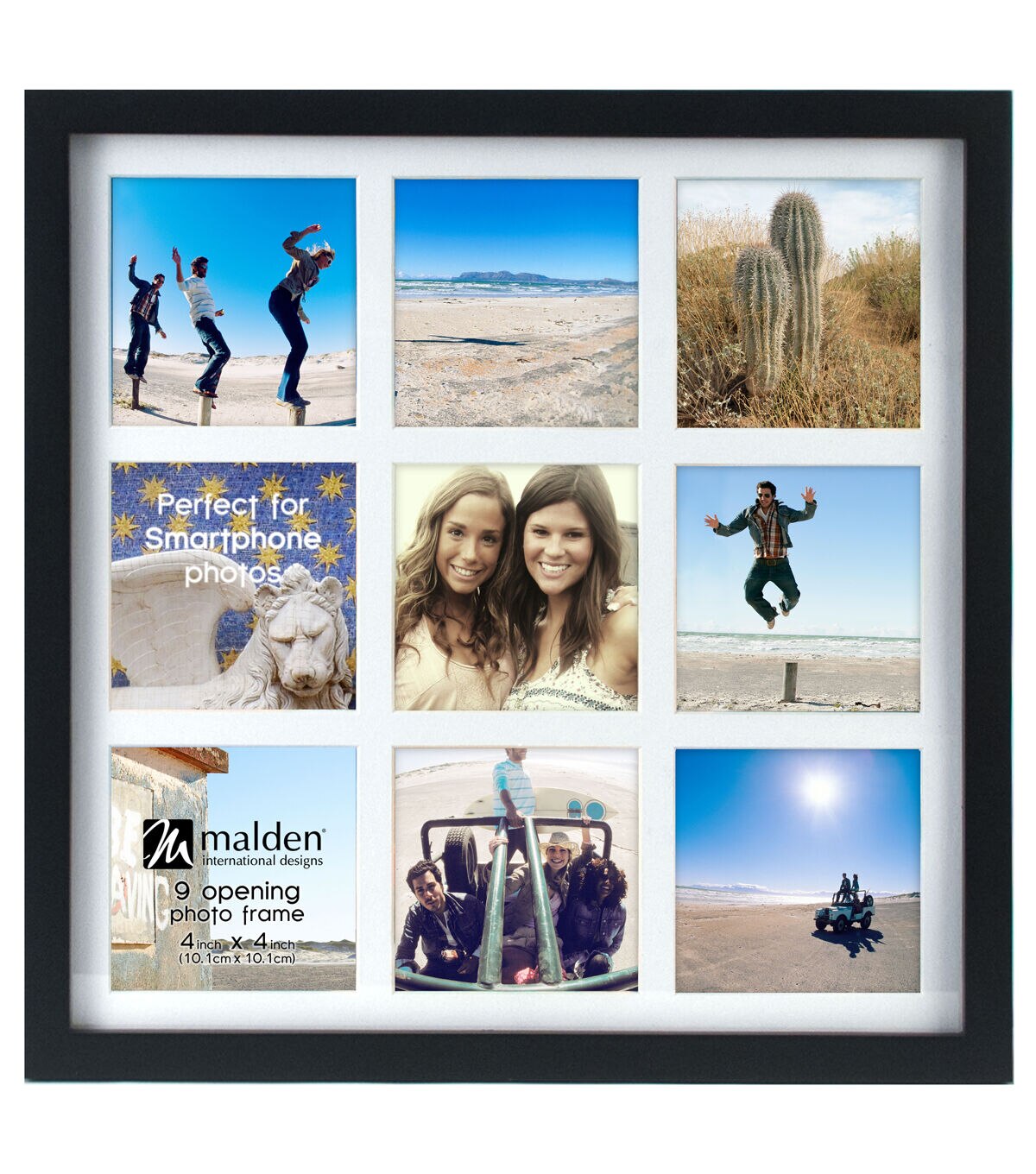 Malden 4 x 4 Black 9 Photo Collage Frame