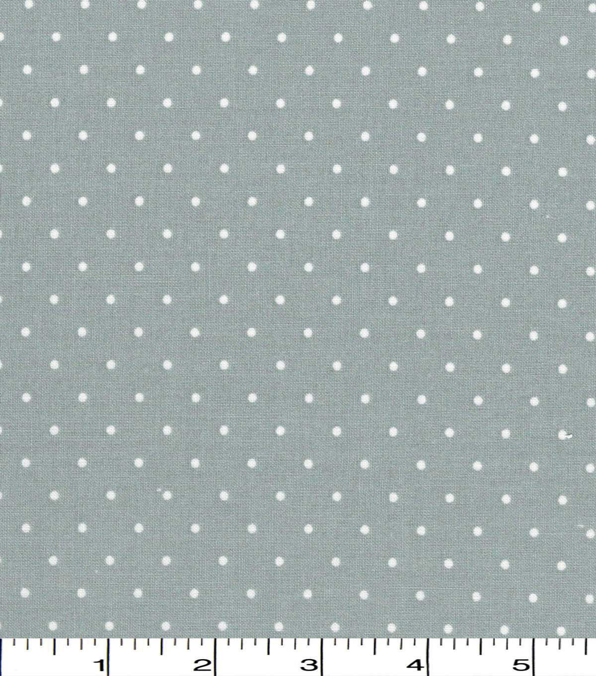 Aspirin Dots on Gray Quilt Cotton Fabric by Quilter's Showcase