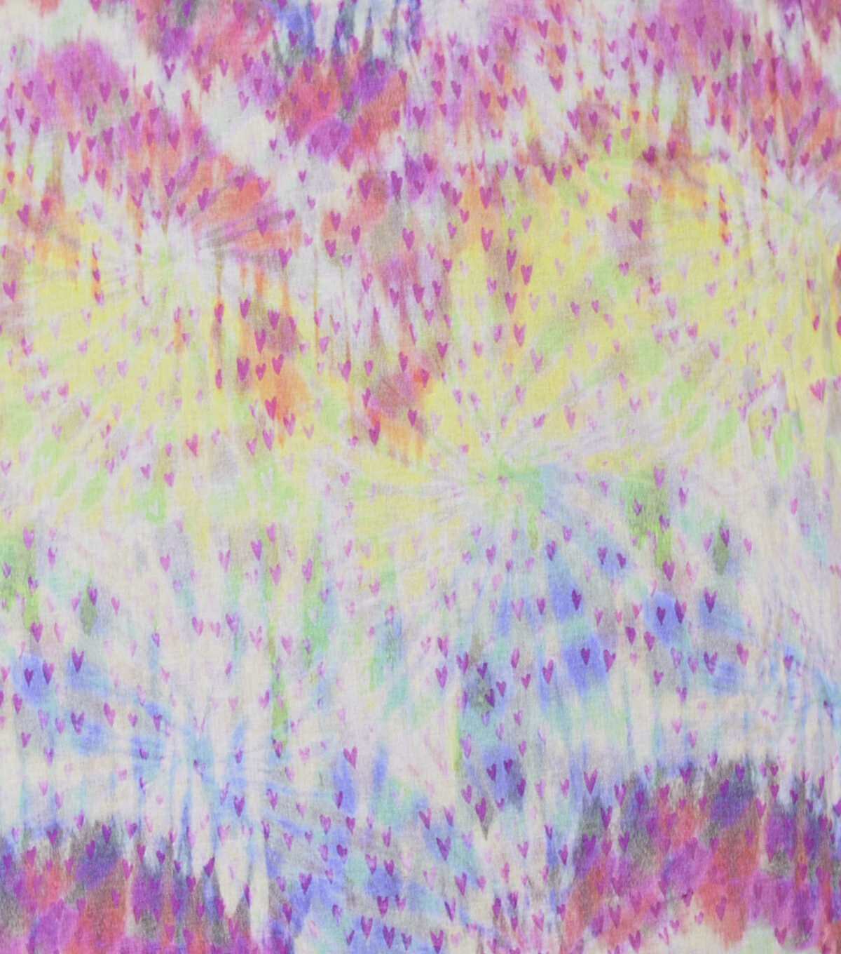 Hearts on Tie Dye Pattern Quilt Cotton Fabric by Keepsake Calico