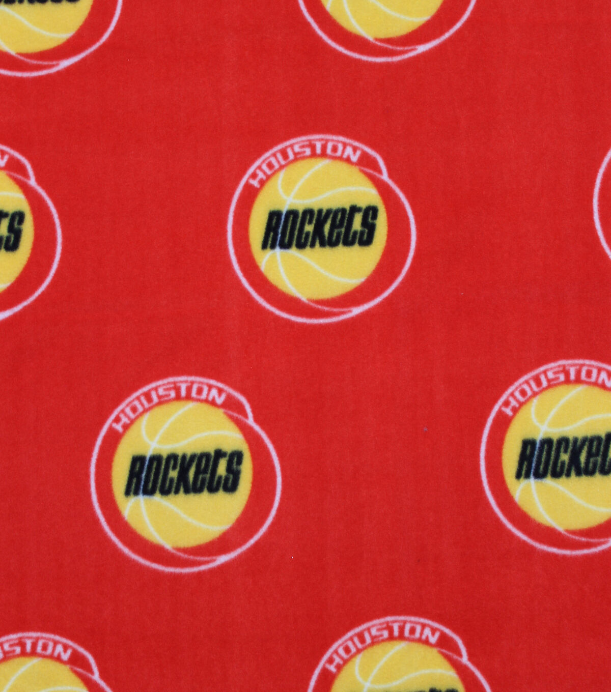 Houston Rockets Fleece Fabric Retro Logo