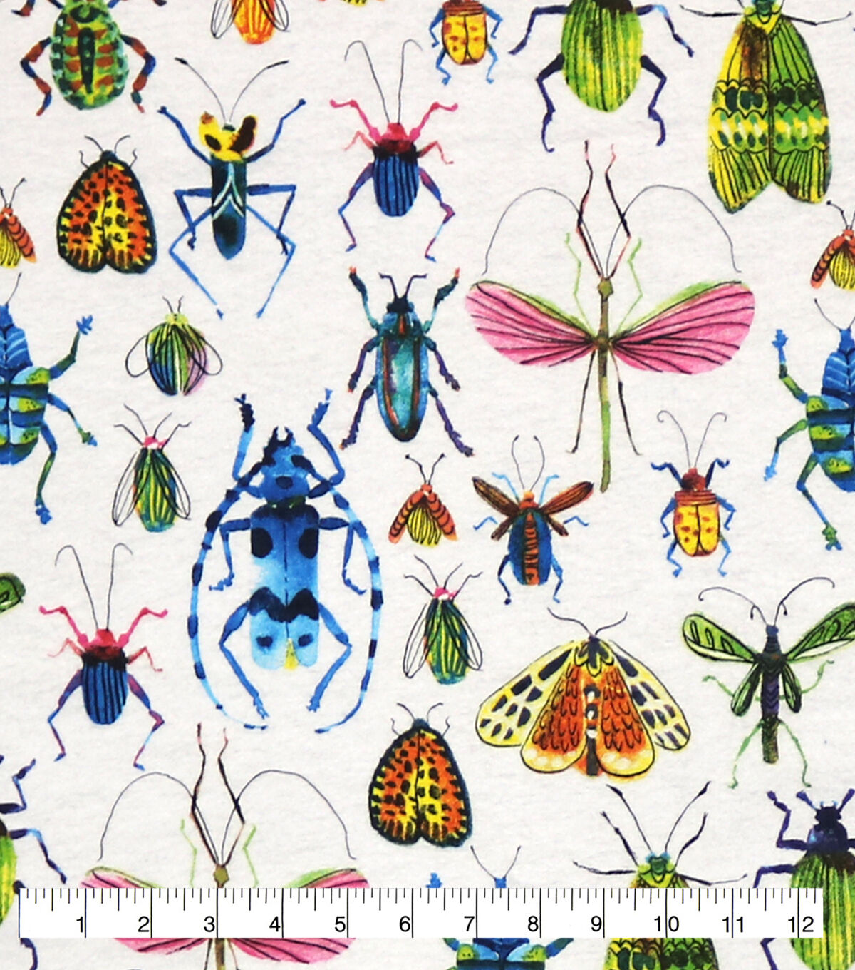 Watercolor Insects Super Snuggle Flannel Fabric