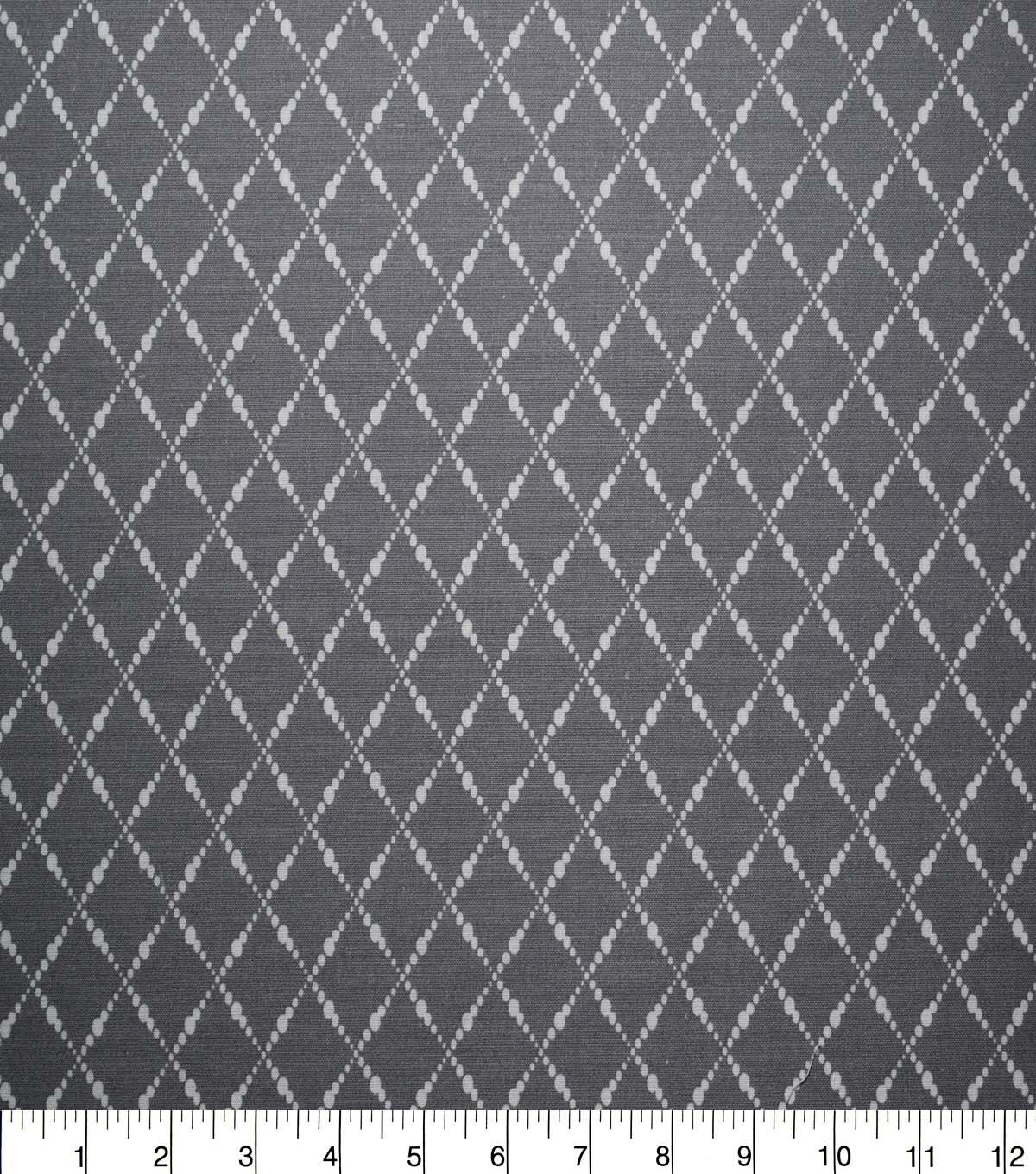 Diamond Gray Cotton Fabric by Quilter's Showcase