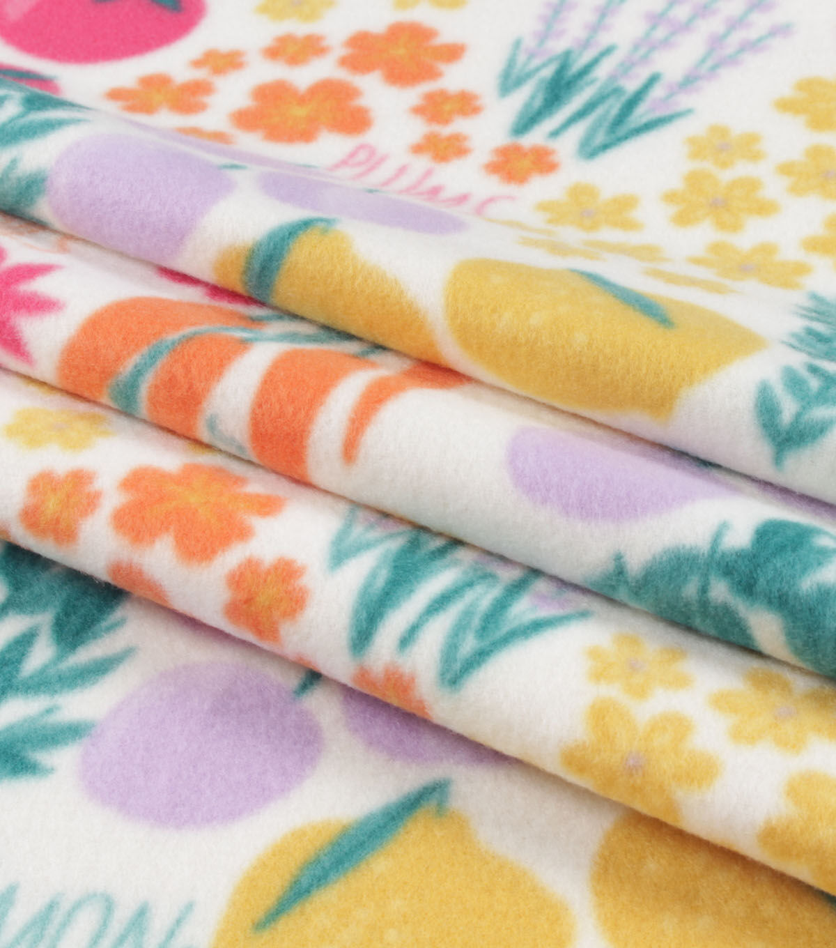 Veggies Blizzard Fleece Fabric