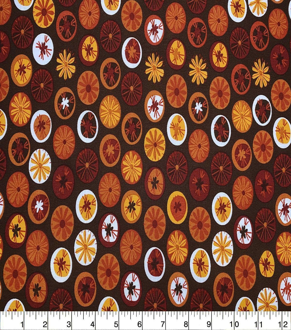 Autumn Buttons Quilt Cotton Fabric by Quilter's Showcase
